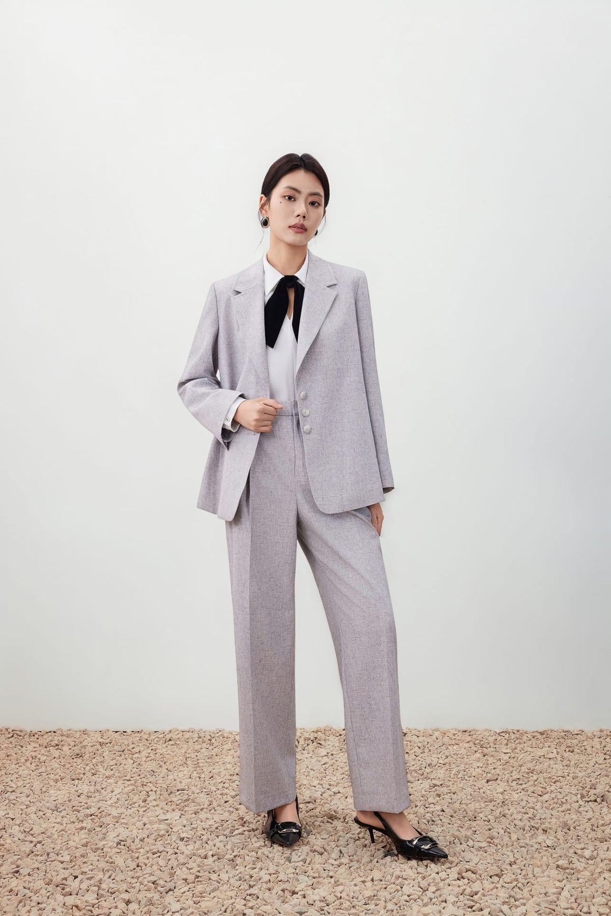 G2000 Pants Linen Blend Textured Pants Alloy Regular