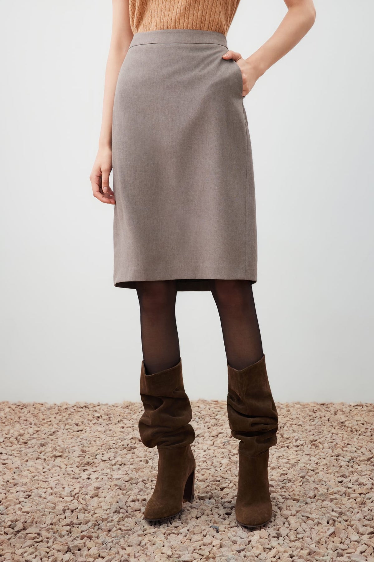 G2000 Skirts Water Repellent Long H Shape Skirt