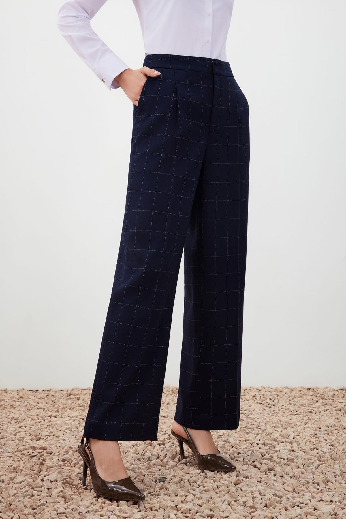 G2000 - Pants - Check Twill Relaxed Pants