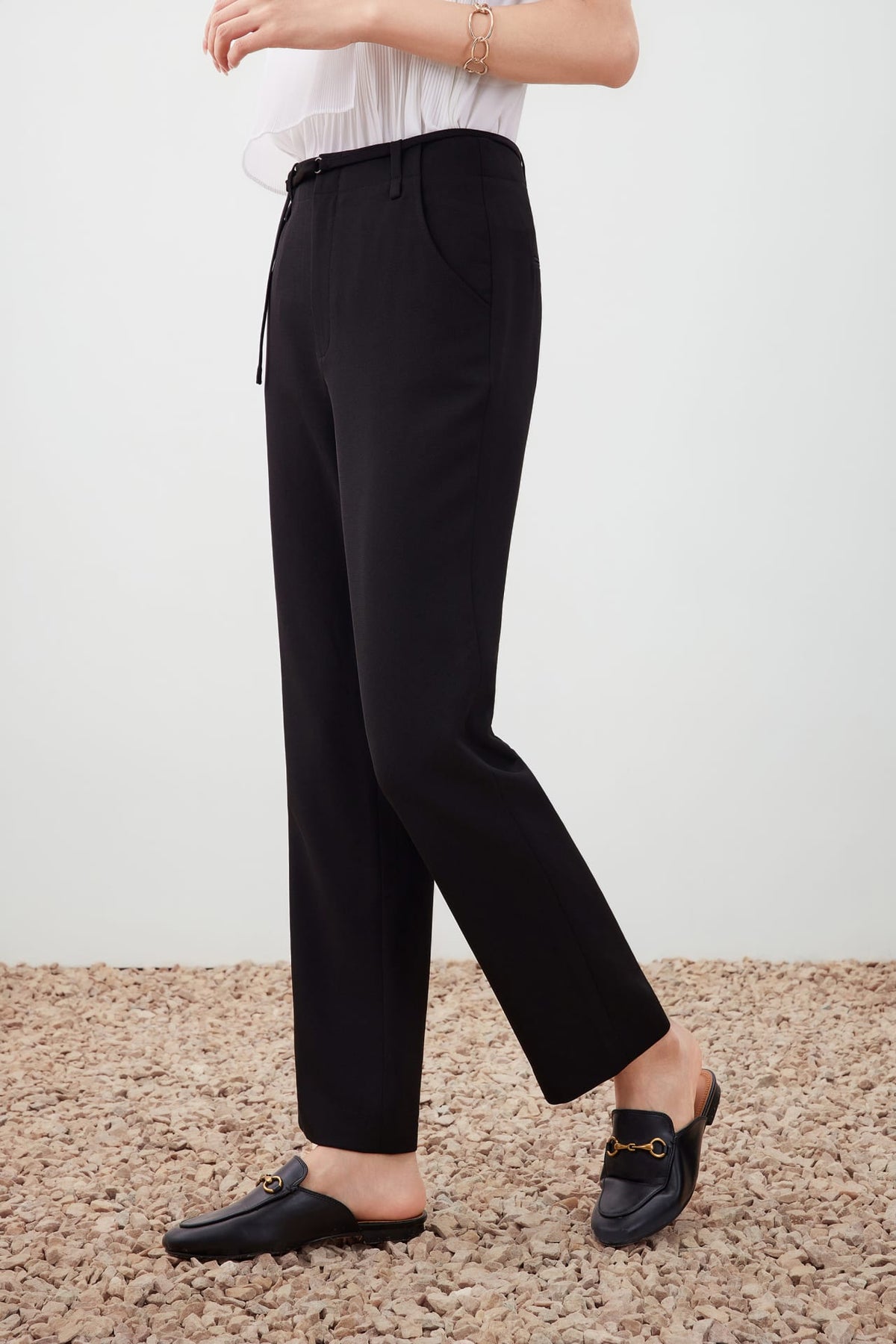 G2000 - Pants - Rope Waist Straight Leg Pants