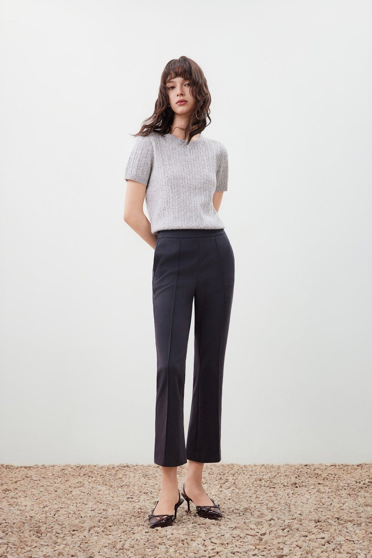 G2000 Pants Pintuck Slim Boot Pants Beluga Regular