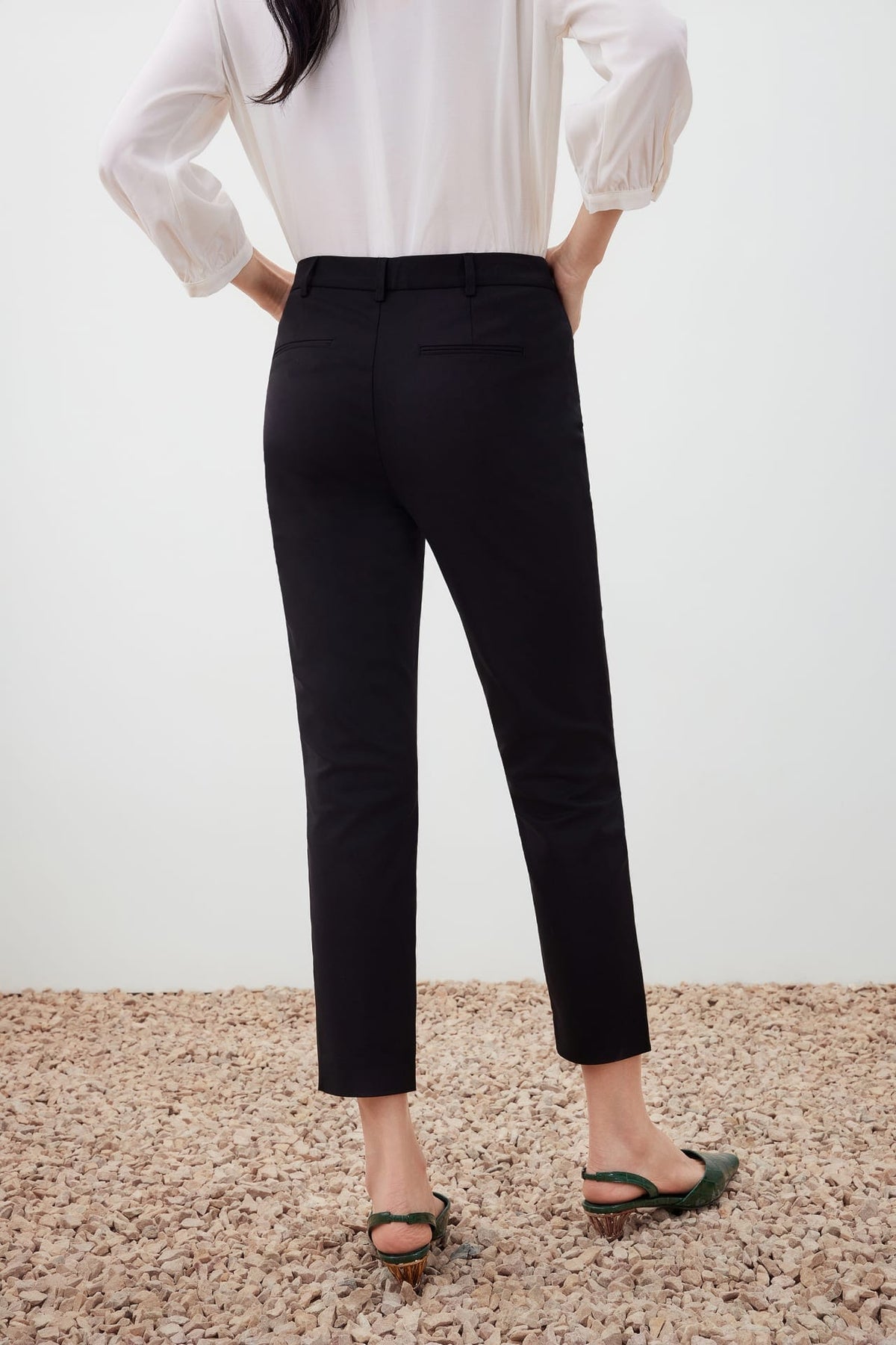 G2000 Pants Belted Cropped Skinny Pants