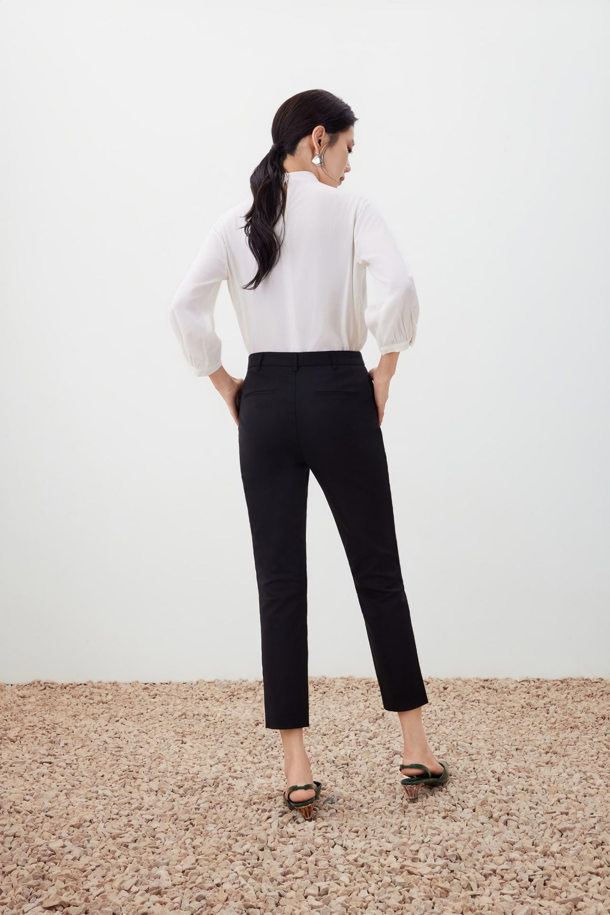 G2000 Pants Belted Cropped Skinny Pants