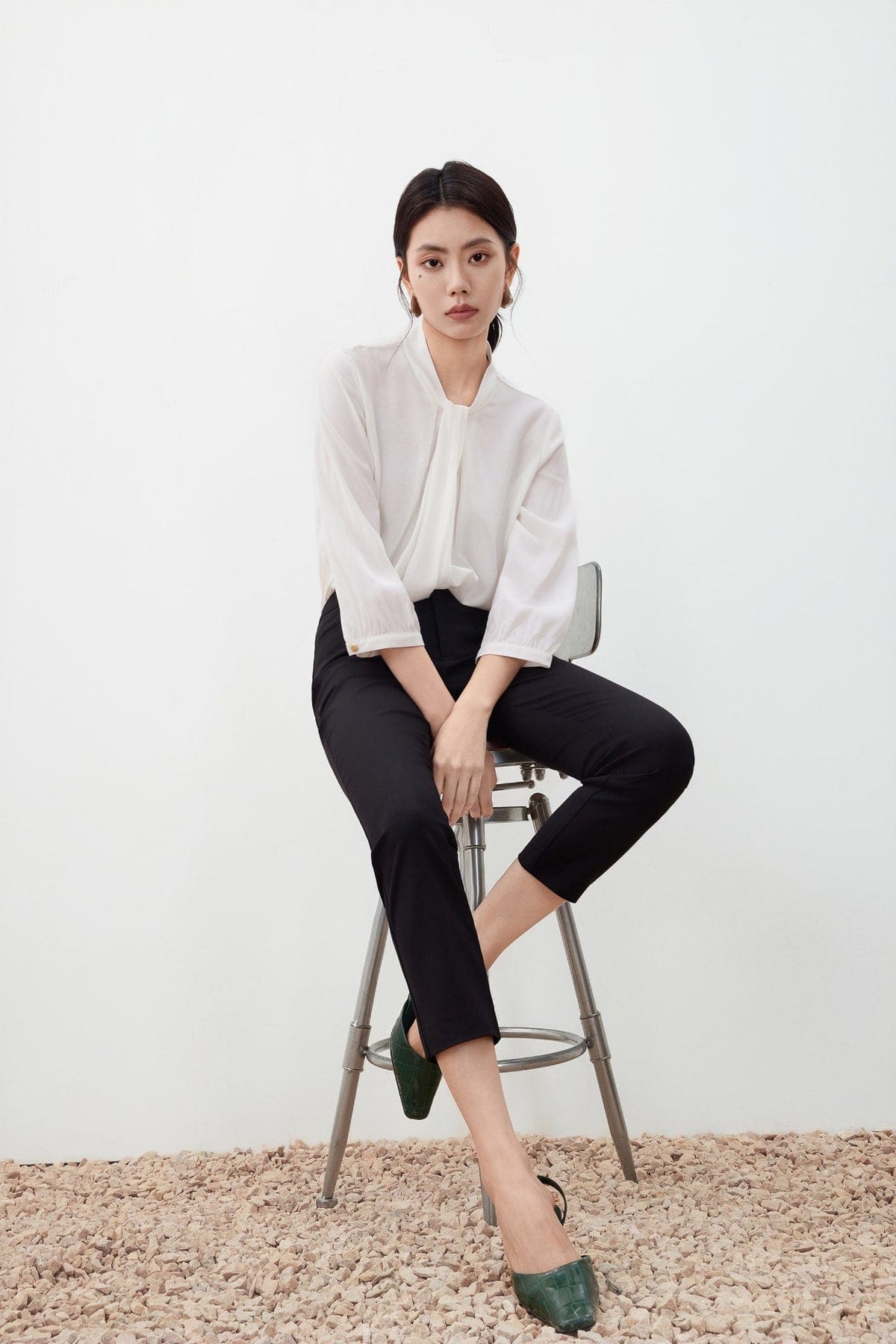 G2000 Pants Belted Cropped Skinny Pants