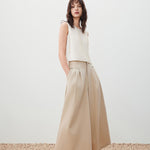 G2000 Pants Elastic Waist Palazzo Pants Crockery Regular