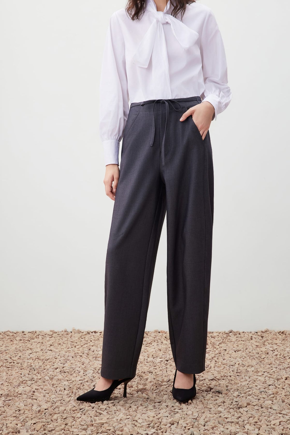 G2000 - Pants - Rope Waist Barrel Leg Pants