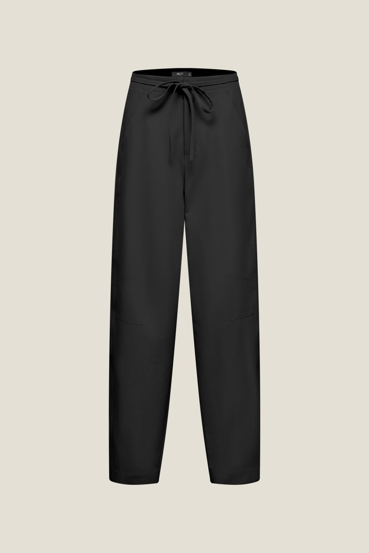 G2000 Pants Rope Waist Barrel Leg Pants Black Regular