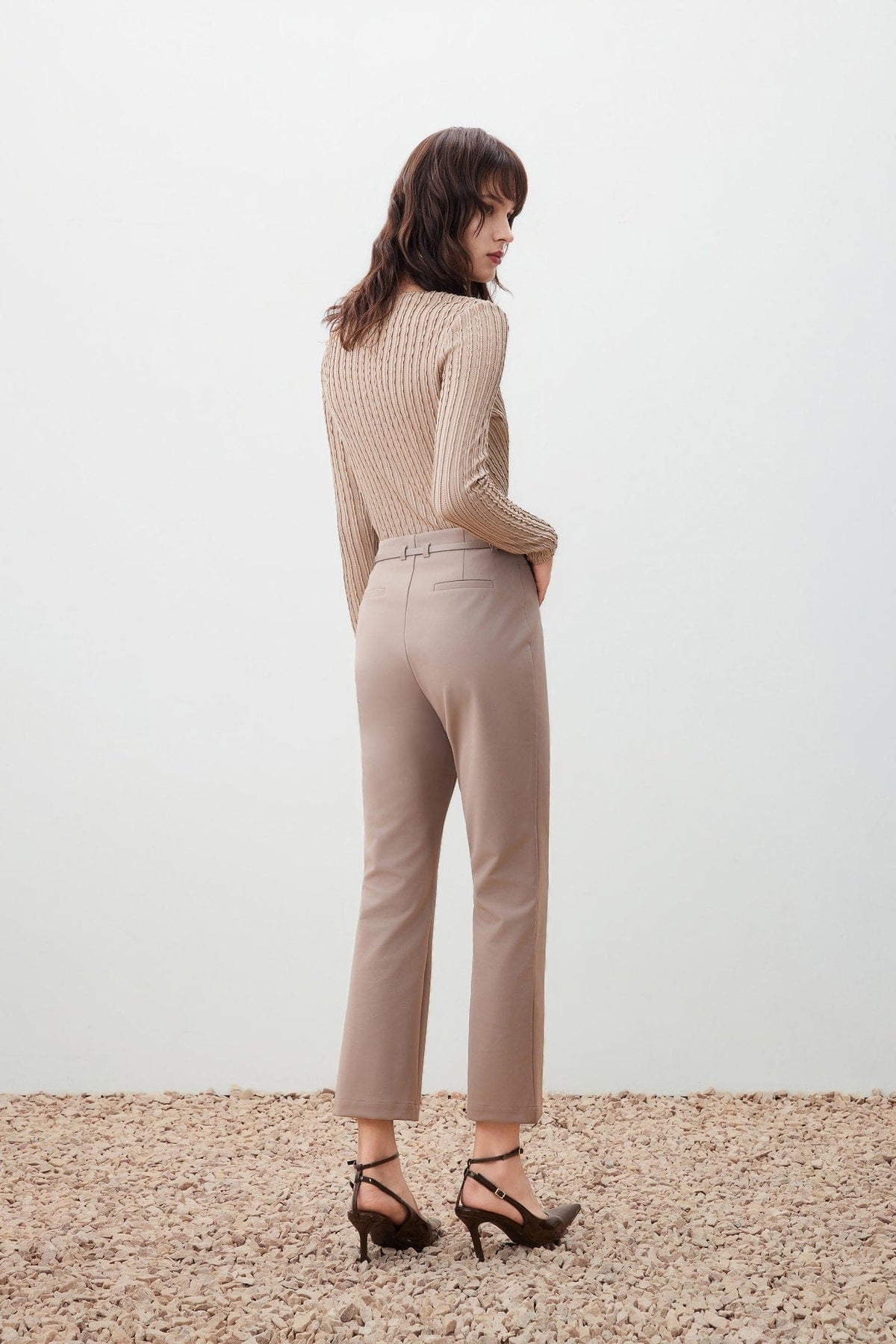 G2000 - Pants - Belted Slim Boot Pants