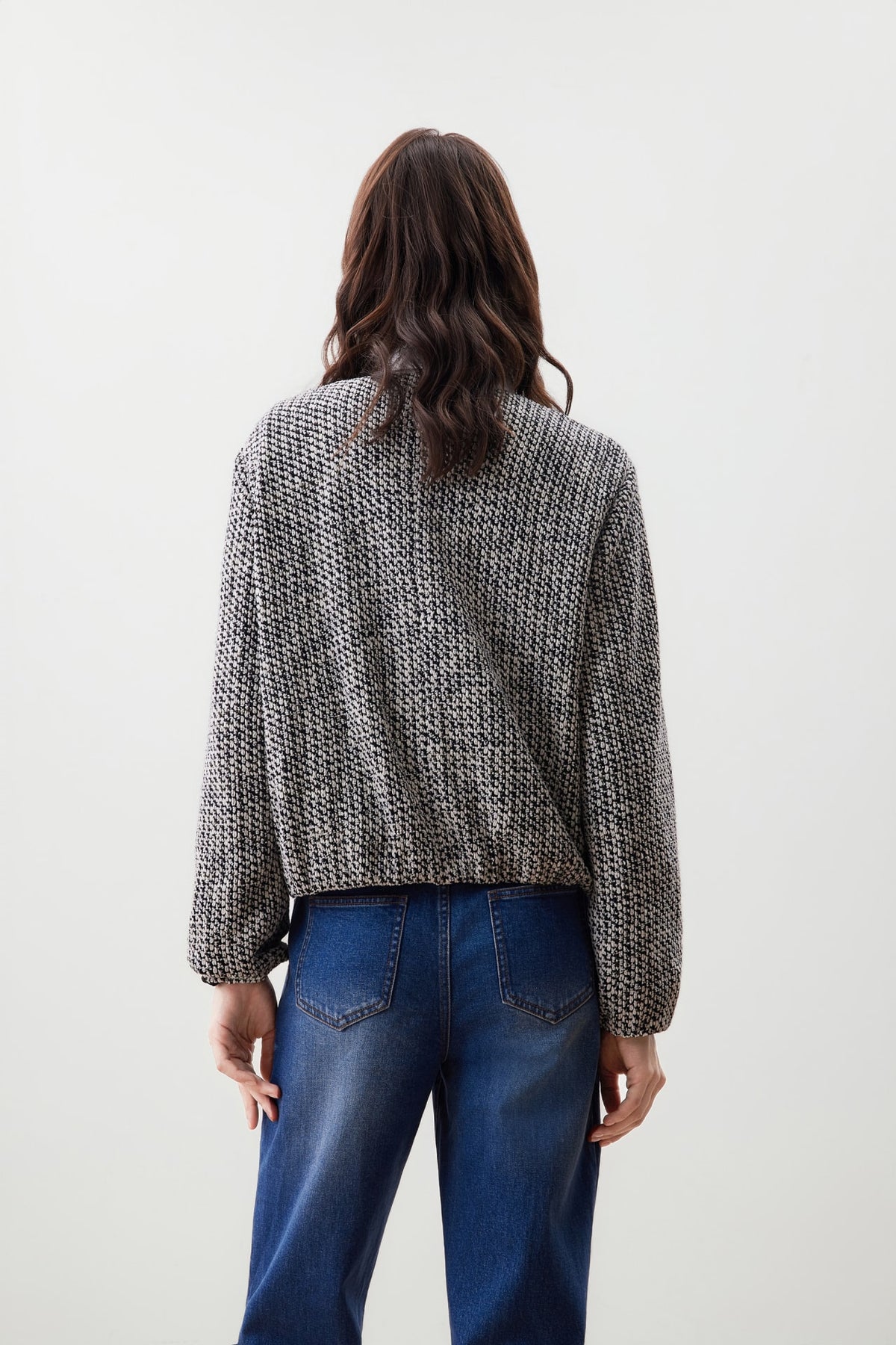 G2000 - Coats & Jackets - Tweed Knit Zipper Jacket