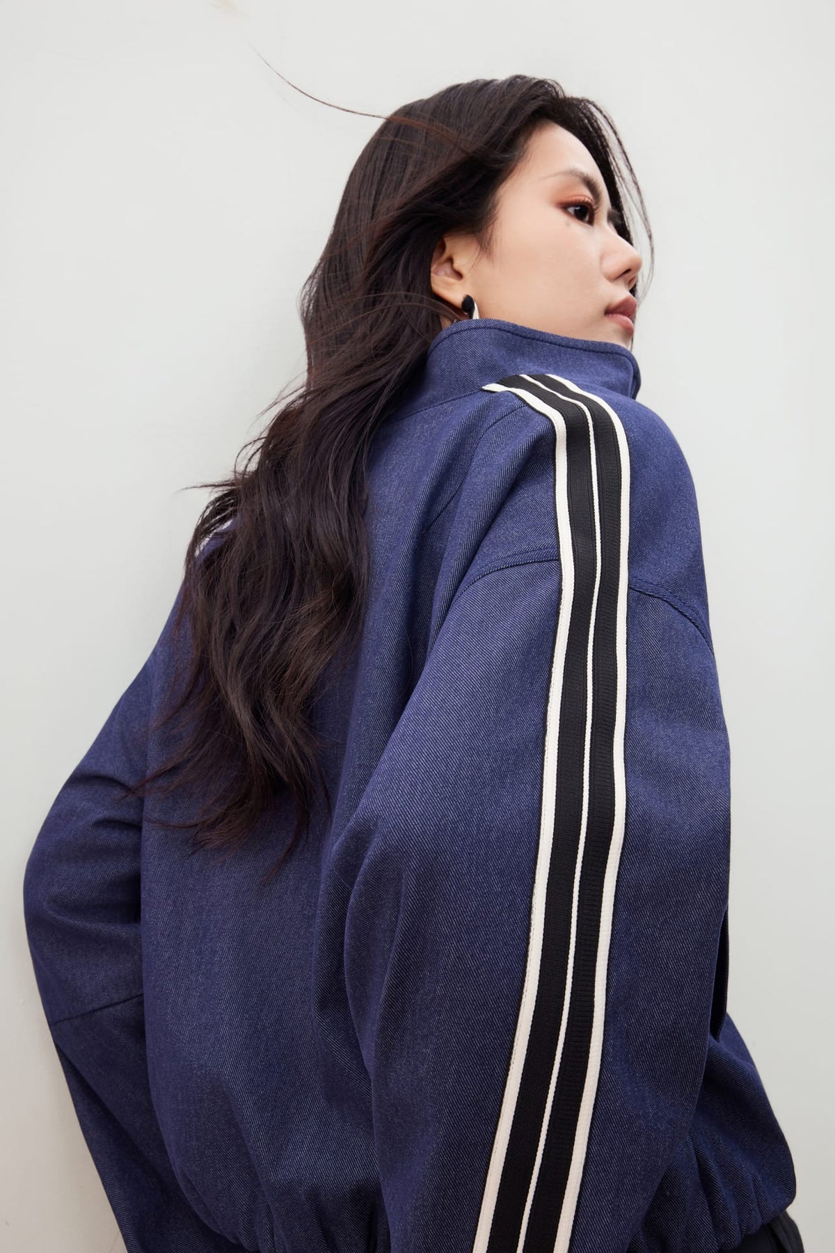 G2000 Coats & Jackets Denim Like Stand Collar Jacket