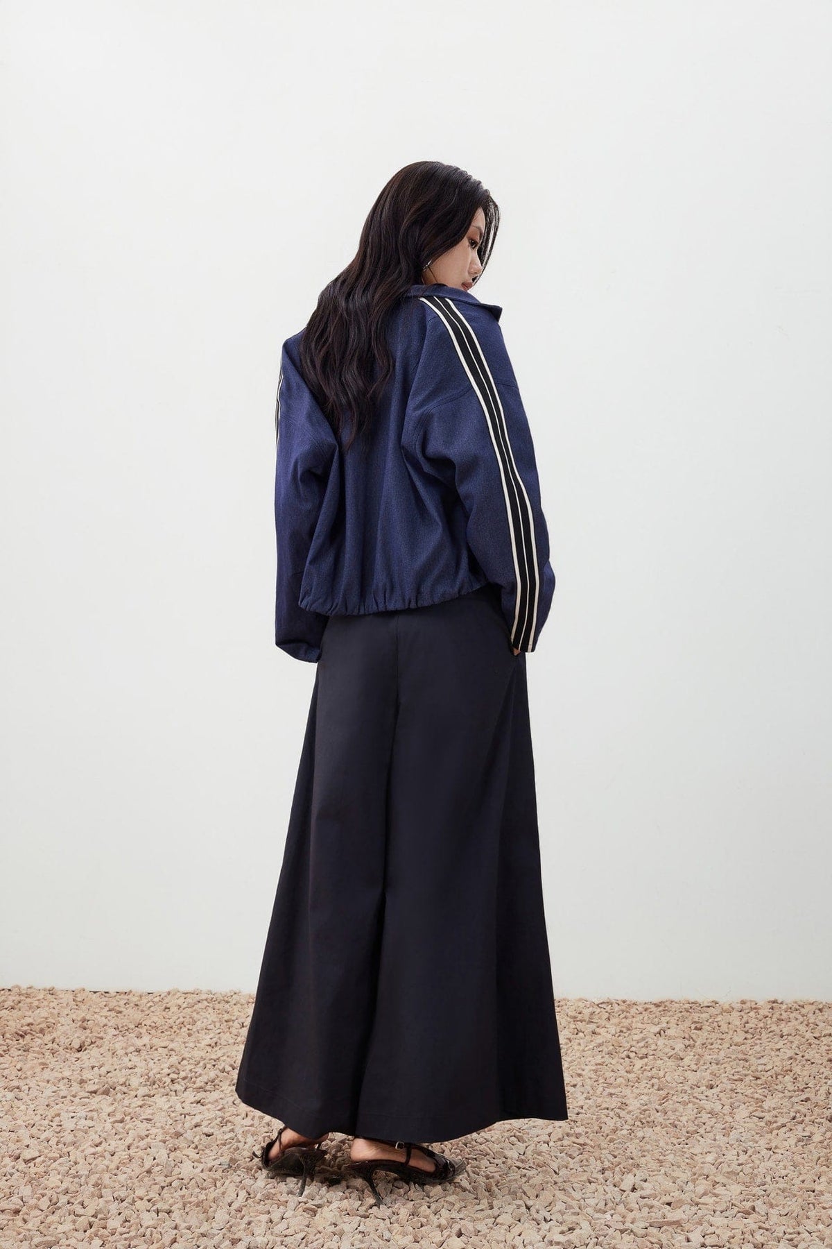 G2000 Coats & Jackets Denim Like Stand Collar Jacket