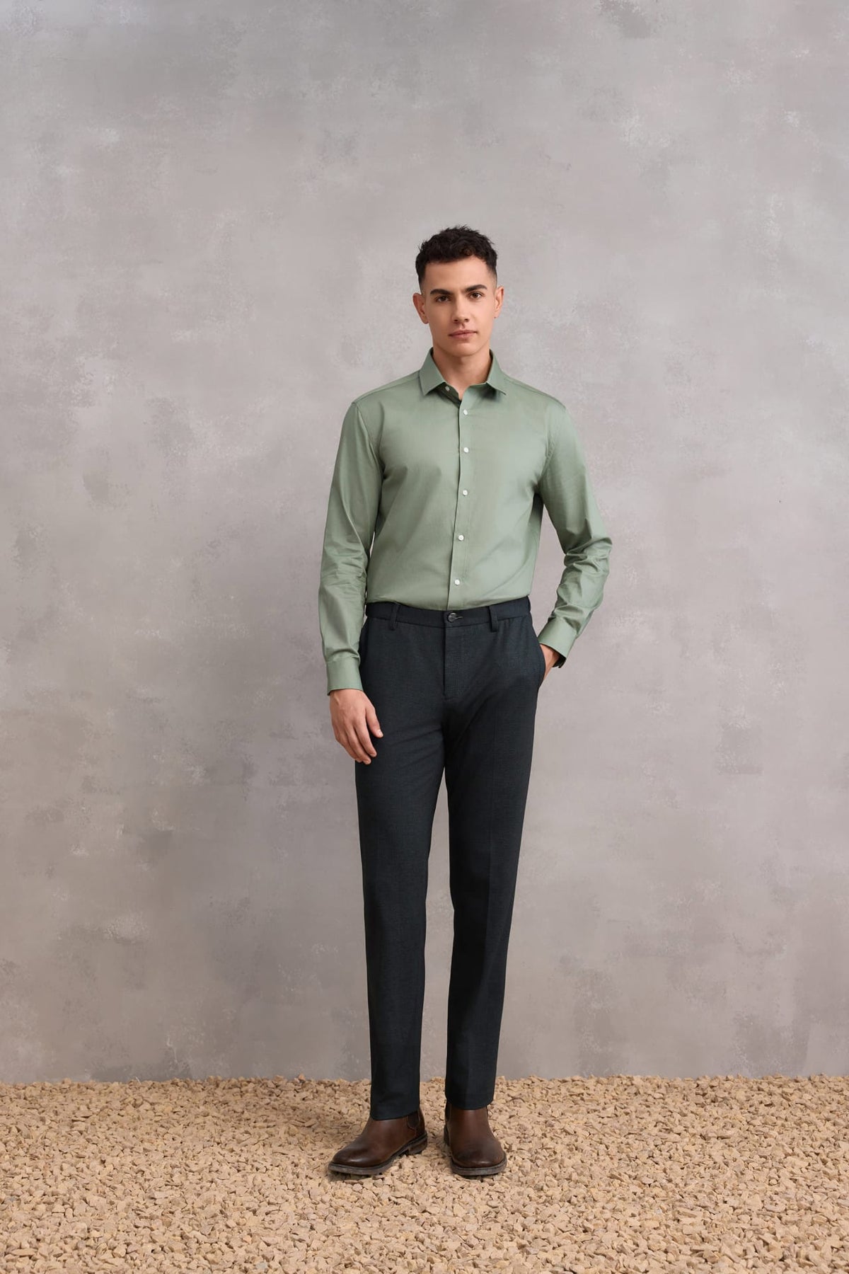 G2000 - Shirts - Plain Dobby Smart Fit Friday Shirt