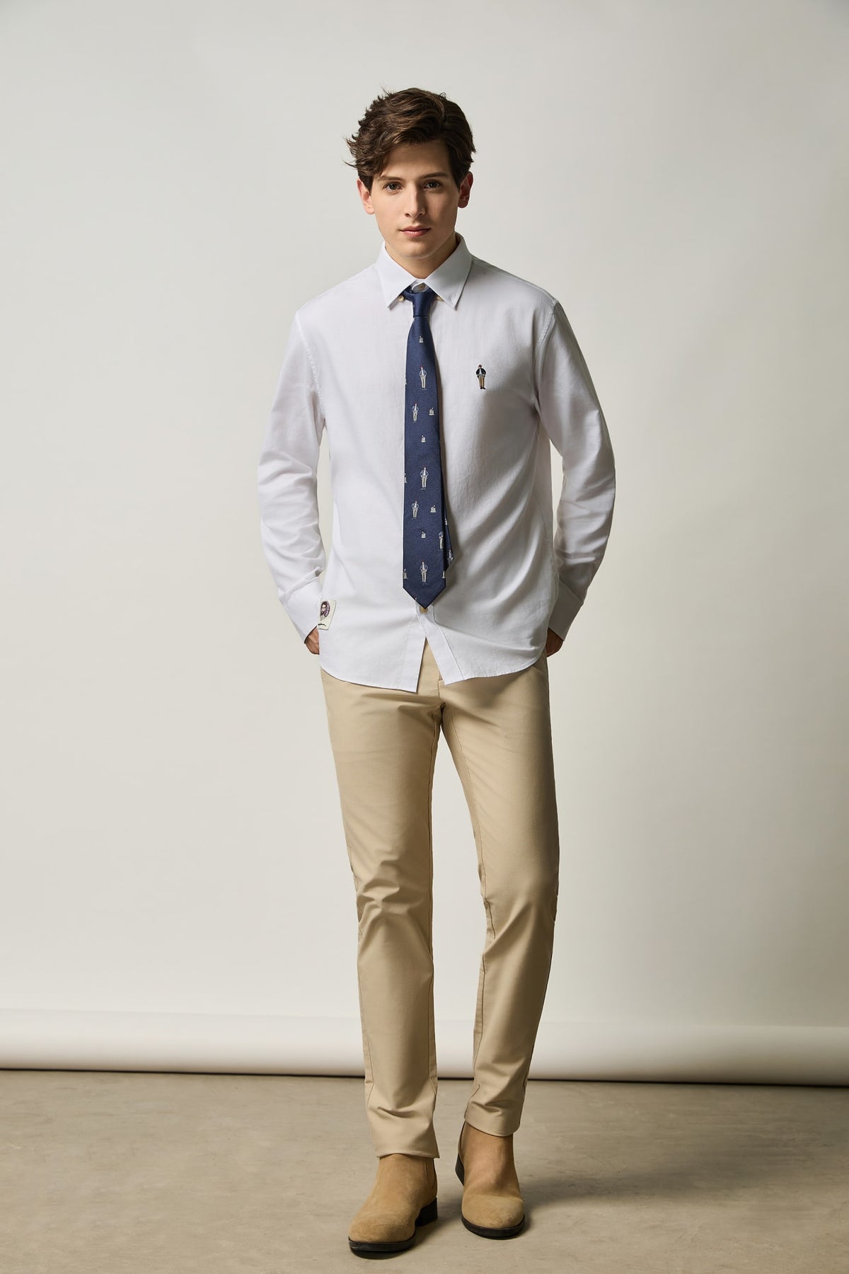 G2000 Shirts G2000 X Rodrigo-Saldana Oxford Comfort Fit Casual Shirt White Comfort