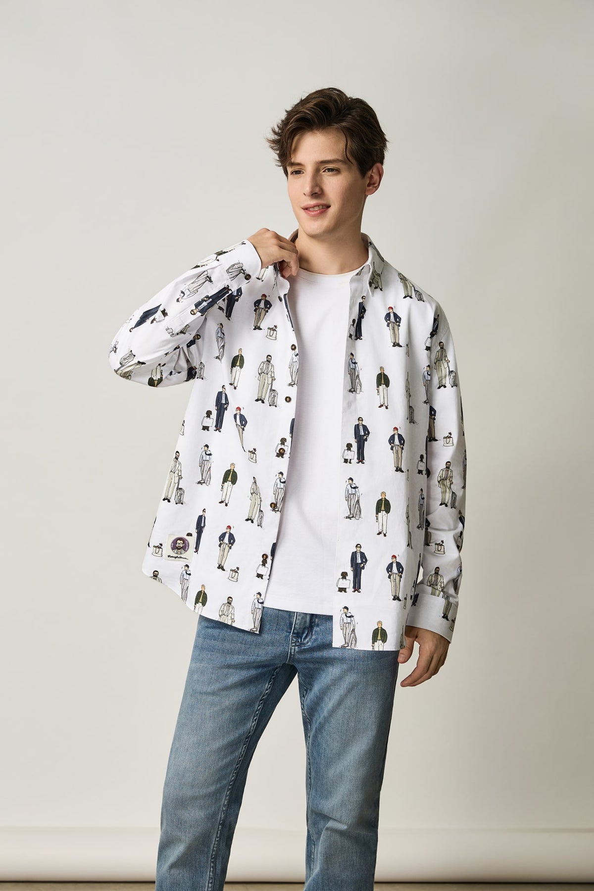 G2000 Shirts G2000 X Rodrigo-Saldana All Over Print Comfort Fit Casual Shirt