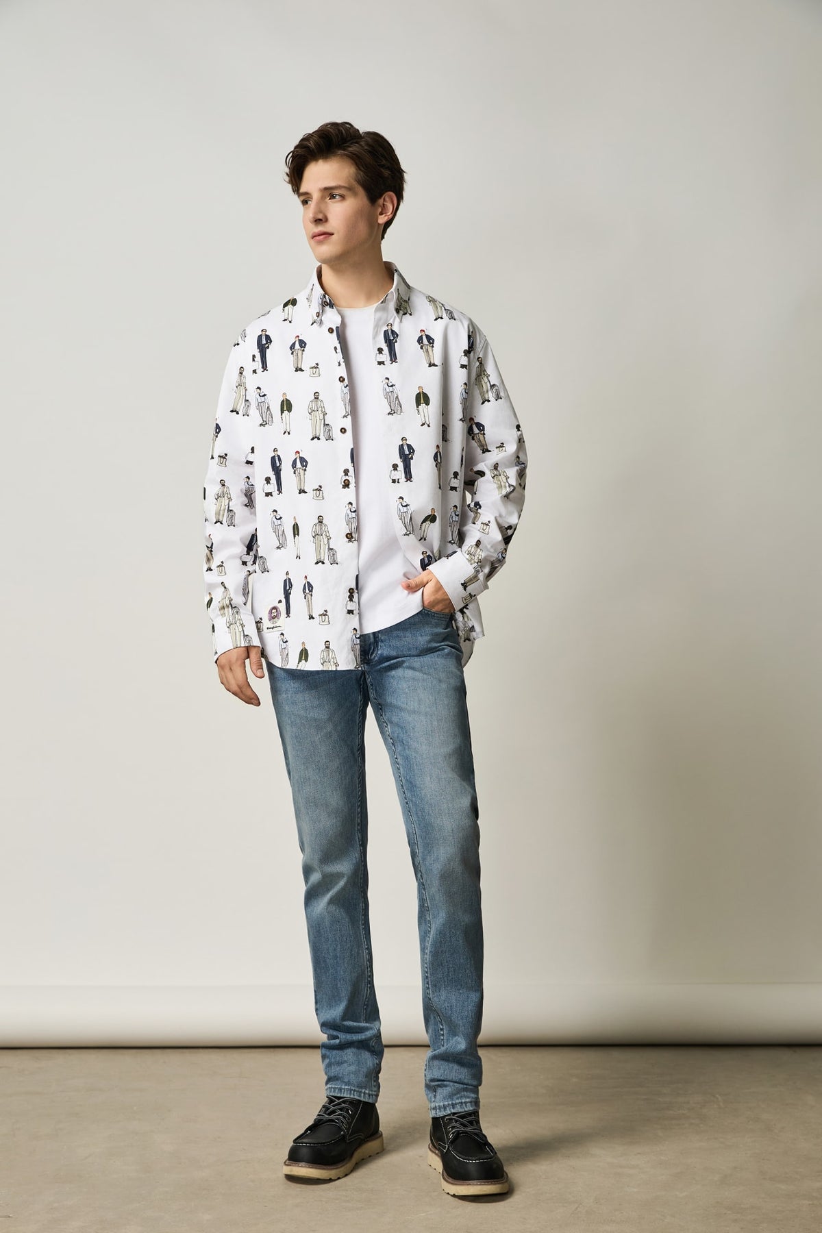 G2000 - Shirts - G2000 X Rodrigo-Saldana All Over Print Comfort Fit Casual Shirt