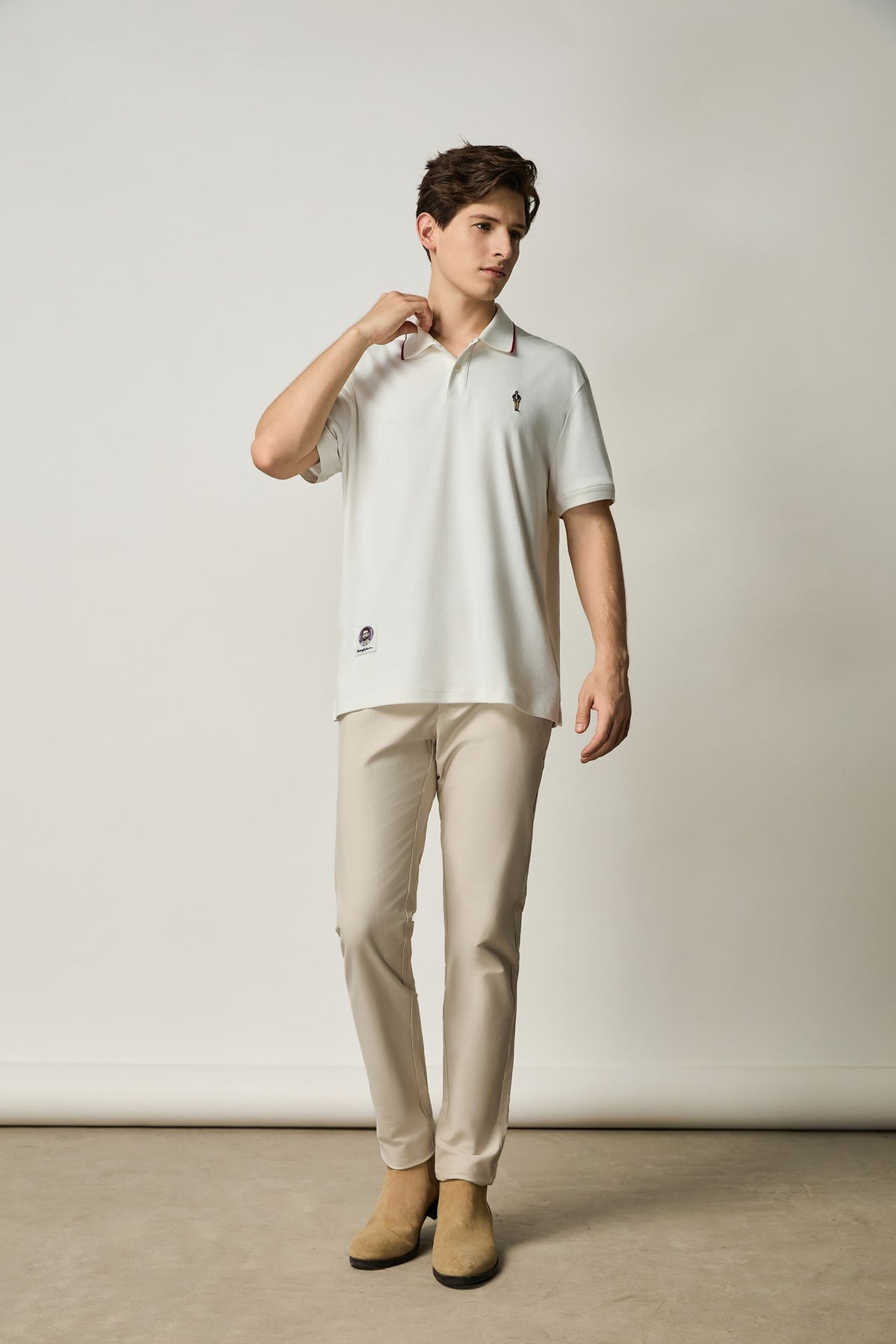 G2000 Polos G2000 X Rodrigo-Saldana Cool Touch Cotton Interlock Regular Fit Polo Tee Sheer Pink Regular