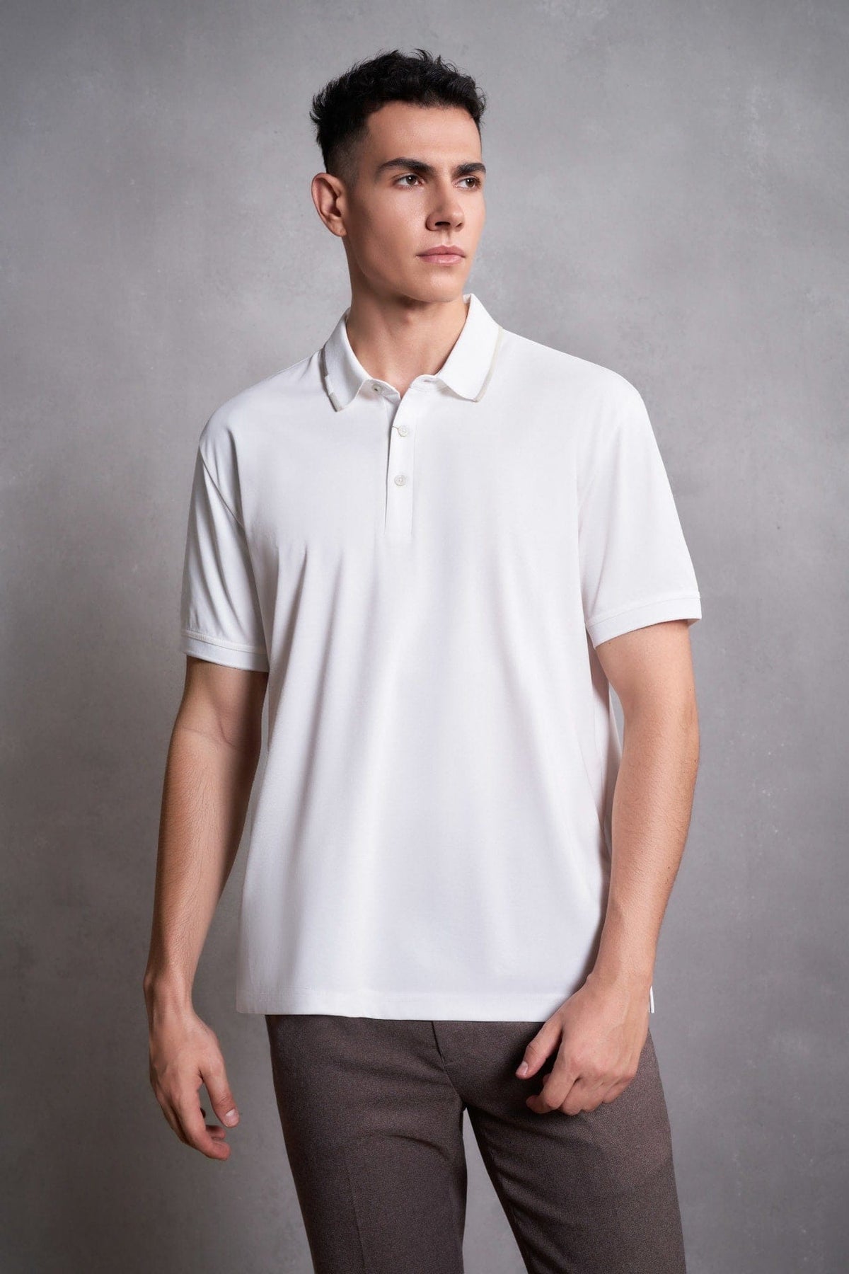 G2000 Polos Mercerized Cotton Pique Smart Fit Polo Tee Vanilla Ice Smart