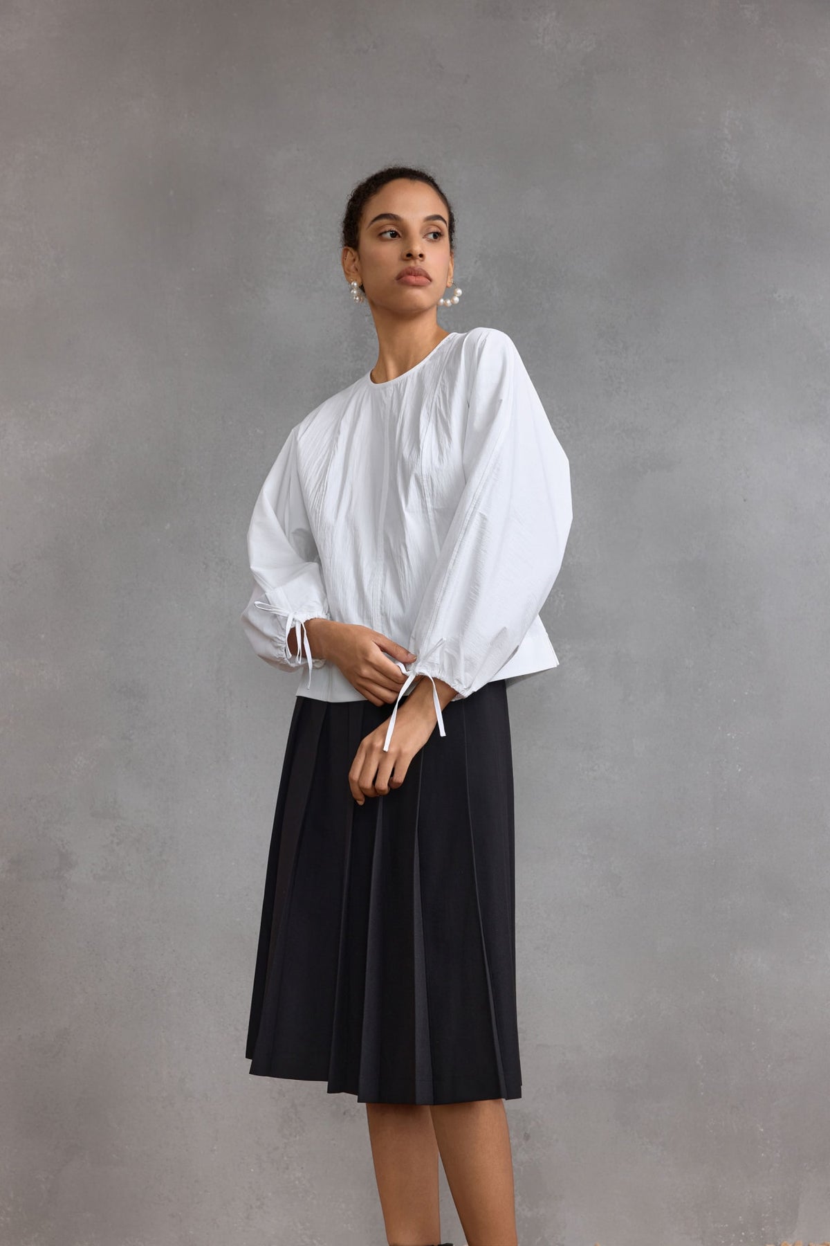 G2000 - Blouses - Puff Sleeve Textured Blouse