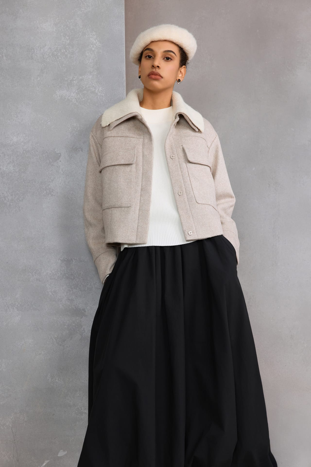 Cotton Poplin Balloon Skirt | G2000 Singapore