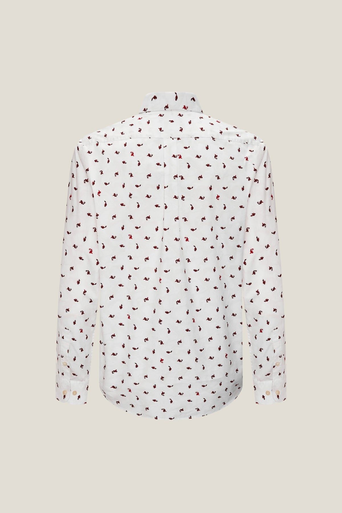G2000 Shirts Wrinkle Free Twill Mini Koi Printed Comfort Fit Casual Shirt