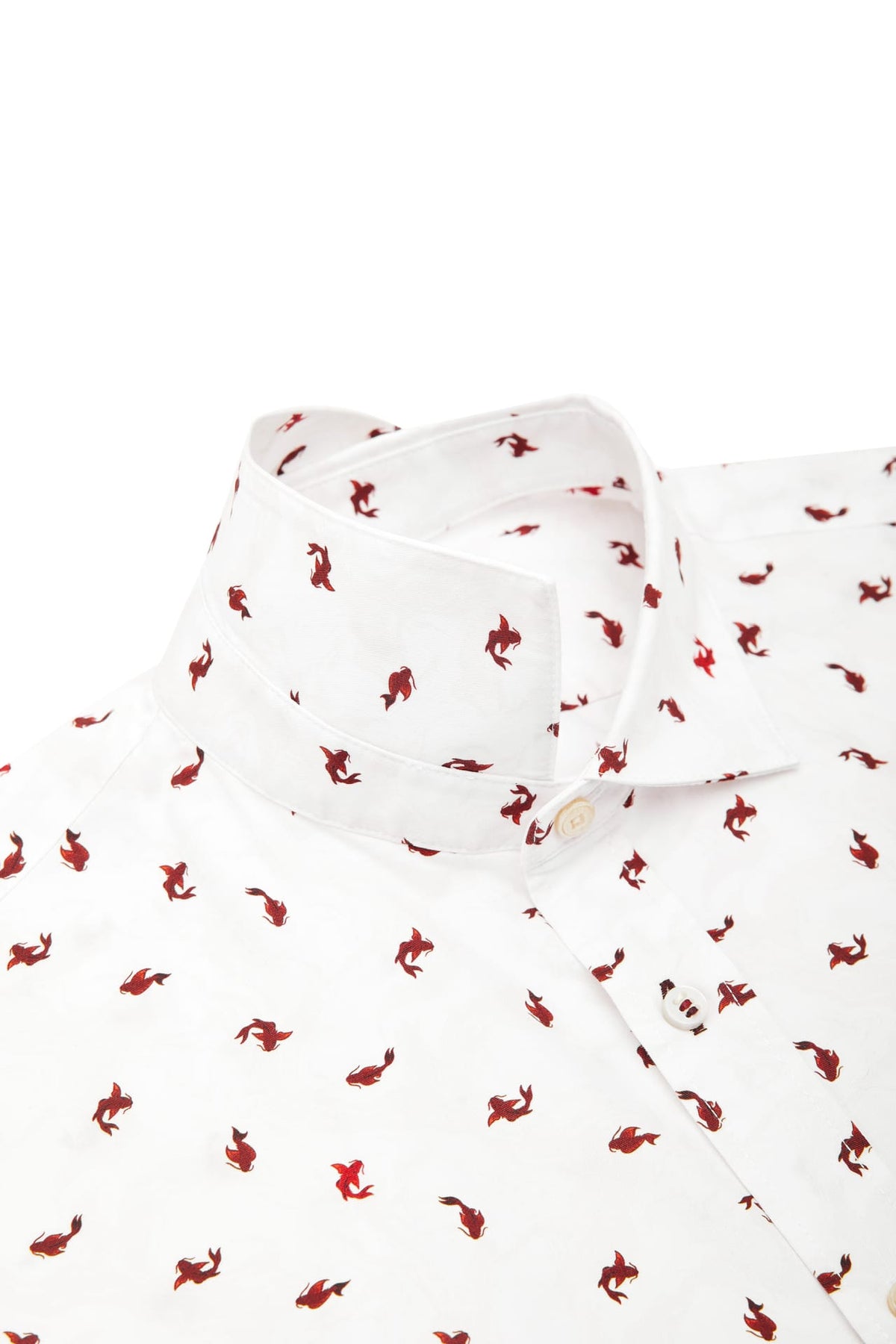 G2000 Shirts Wrinkle Free Twill Mini Koi Printed Comfort Fit Casual Shirt