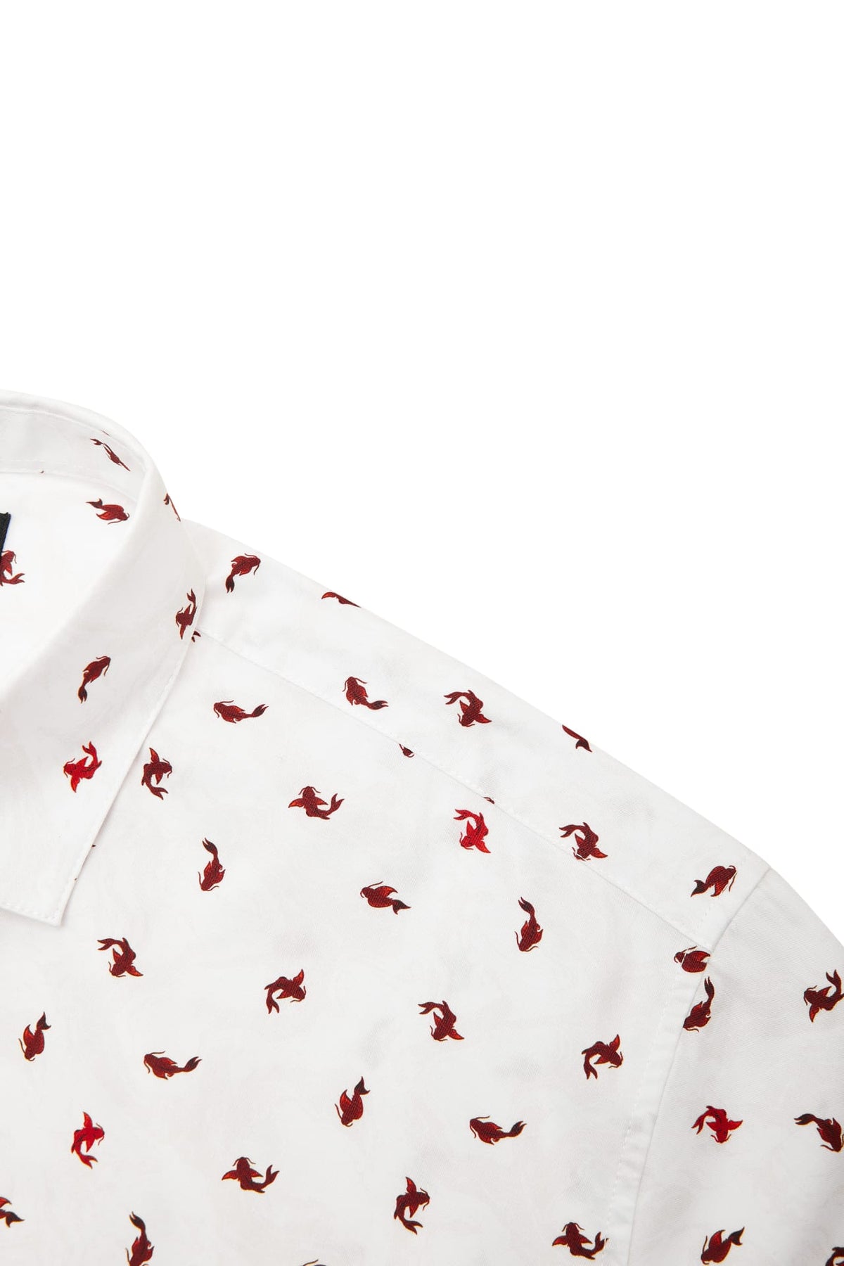 G2000 Shirts Wrinkle Free Twill Mini Koi Printed Comfort Fit Casual Shirt