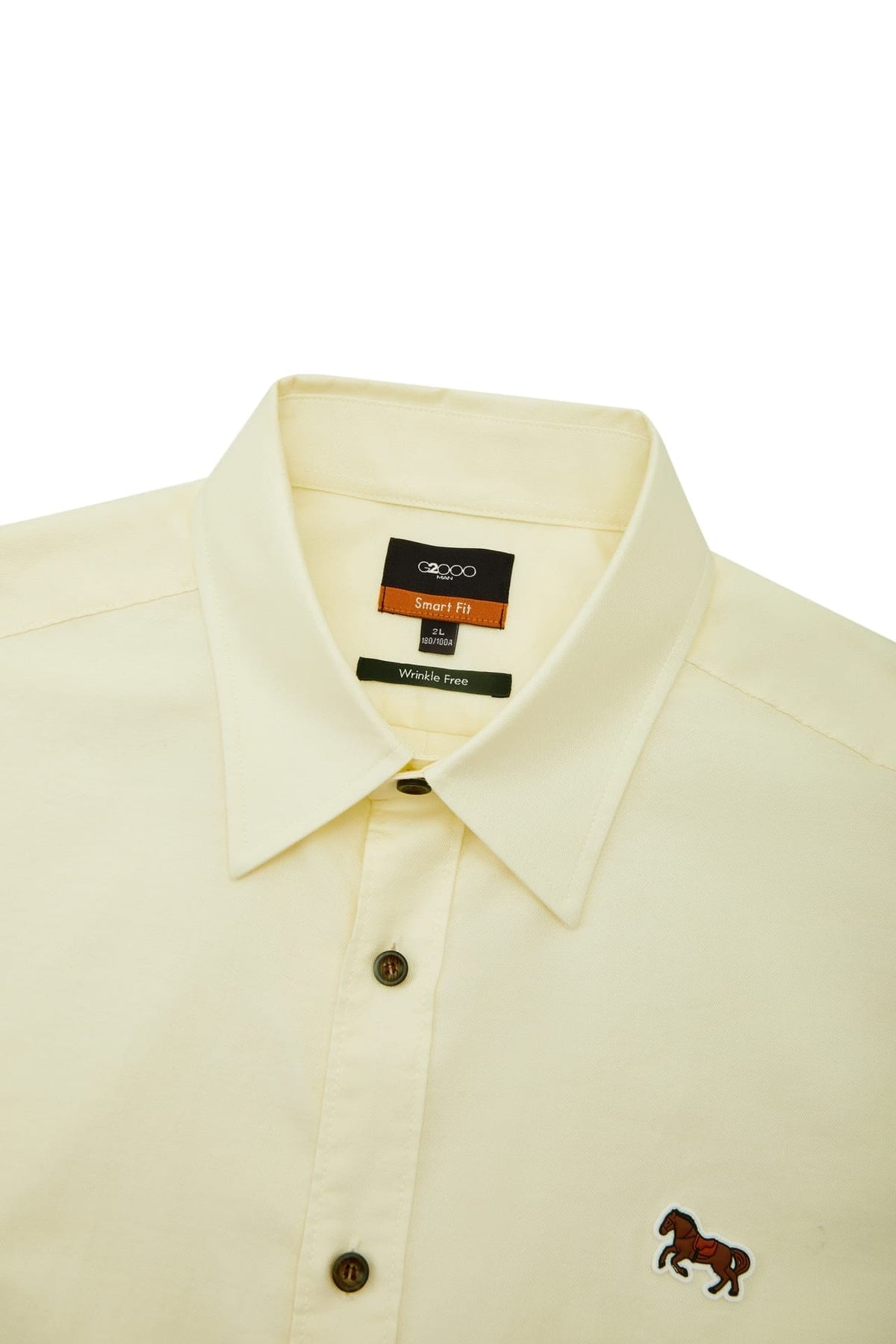 G2000 Shirts Wrinkle Free Oxford Smart Fit Casual Shirt with Logo
