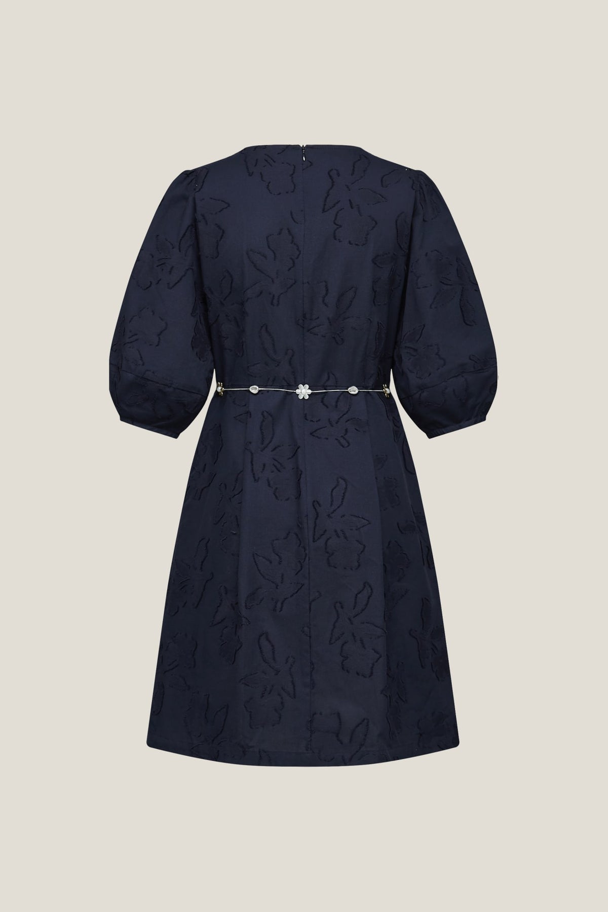 G2000 Dresses Belted Clip Jacquard Midi Dress