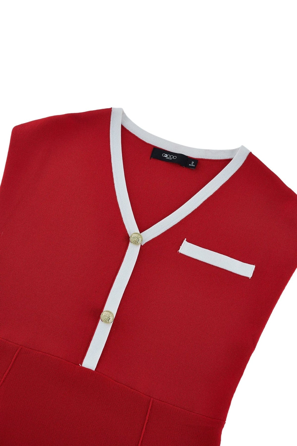 G2000 - Dresses - V-Neck Tipped Knit Dress