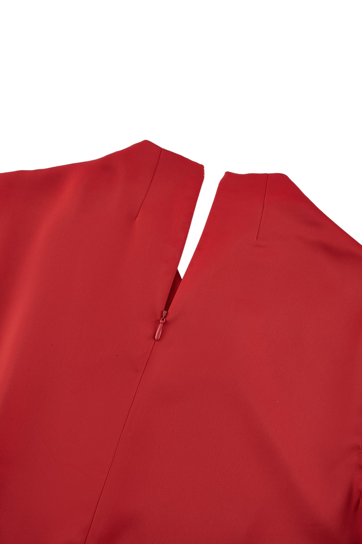 G2000 - Blouses - Mandarin Collar Pleated Satin Top