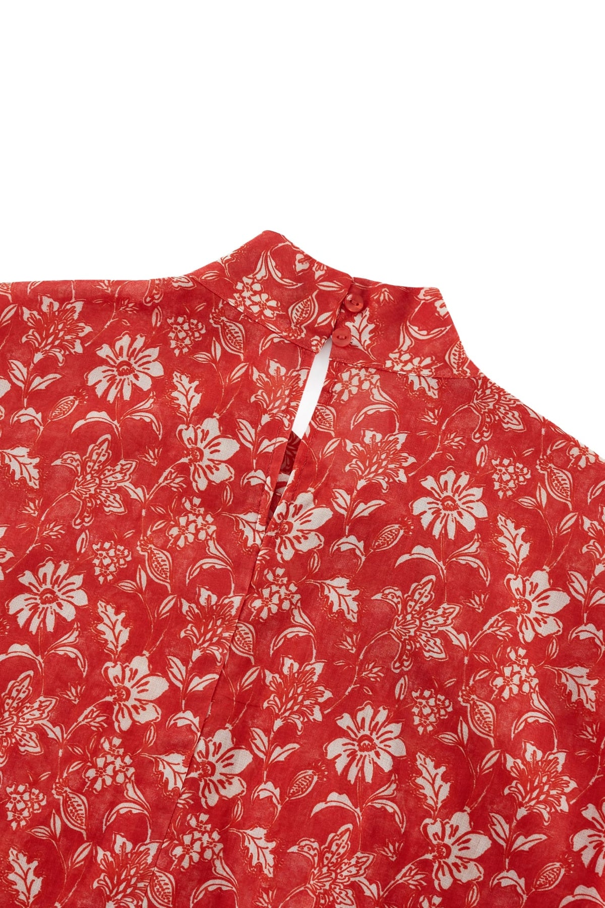 G2000 - Blouses - Tie-Neck Floral Print Blouse