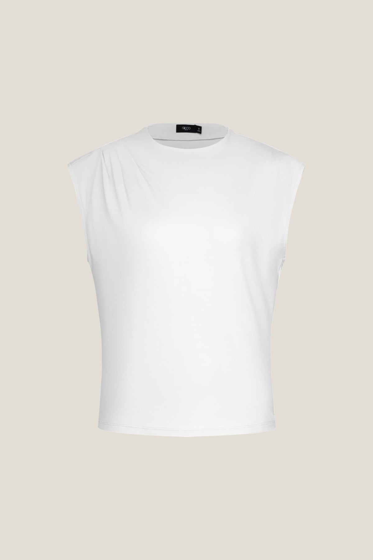 G2000 T-Shirts Drape Cap Sleeve Top Star White Regular