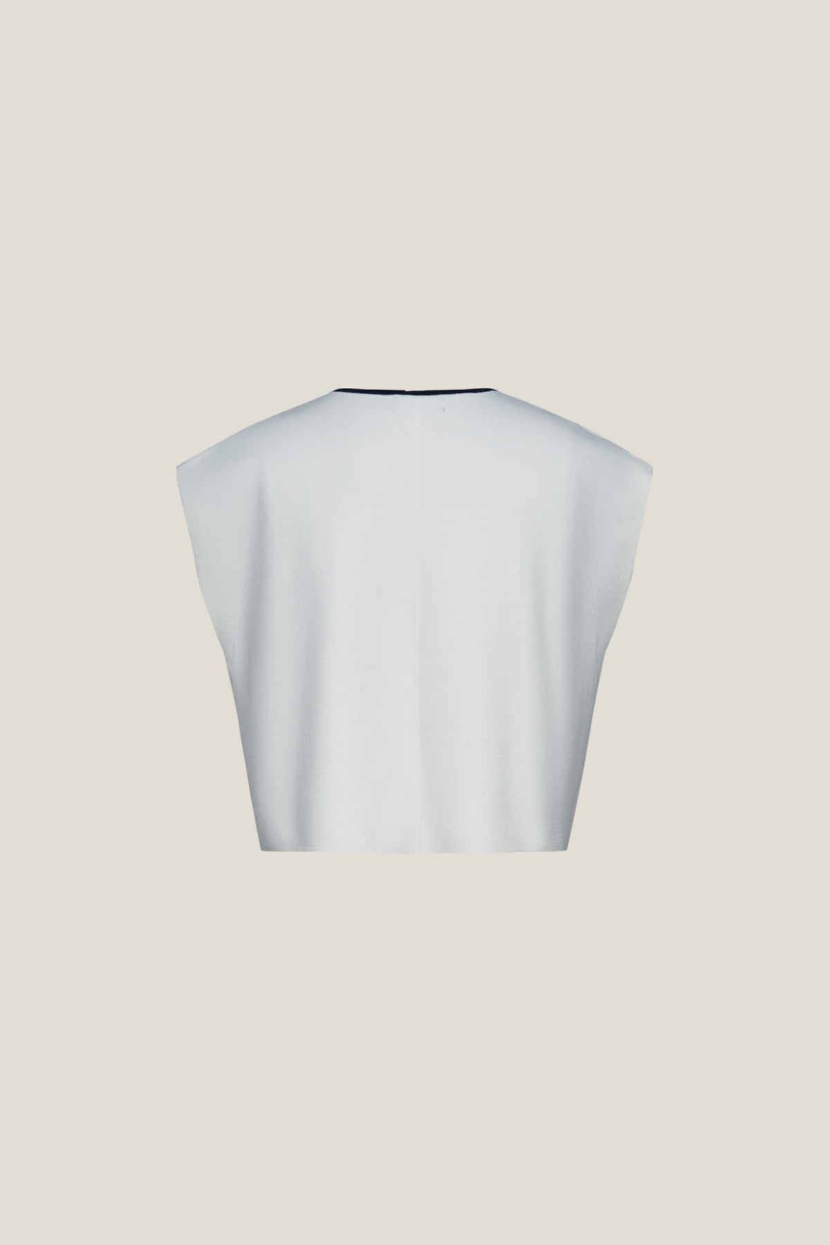 G2000 Sweaters Contrast Collar Slit Neck Top