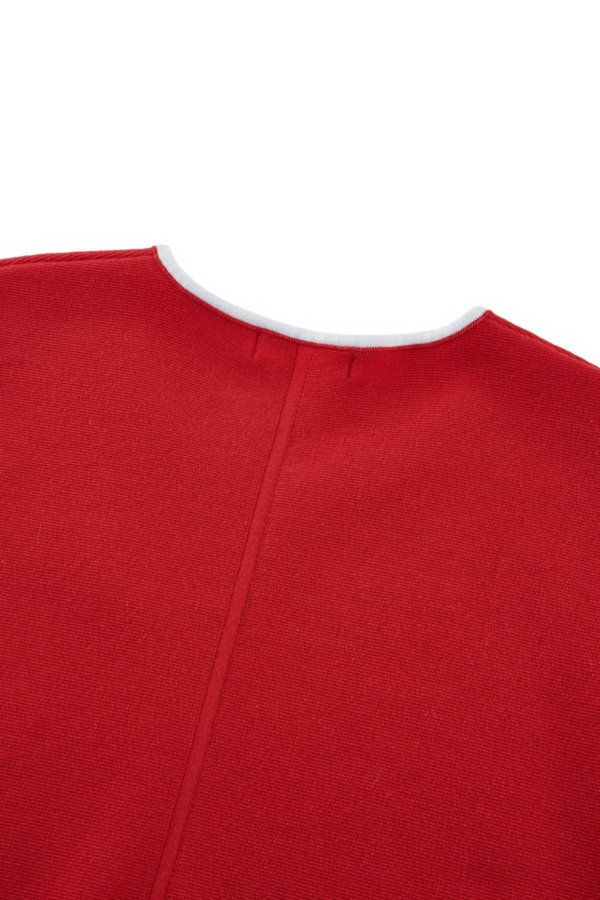 G2000 - Sweaters - Contrast Collar Slit Neck Top