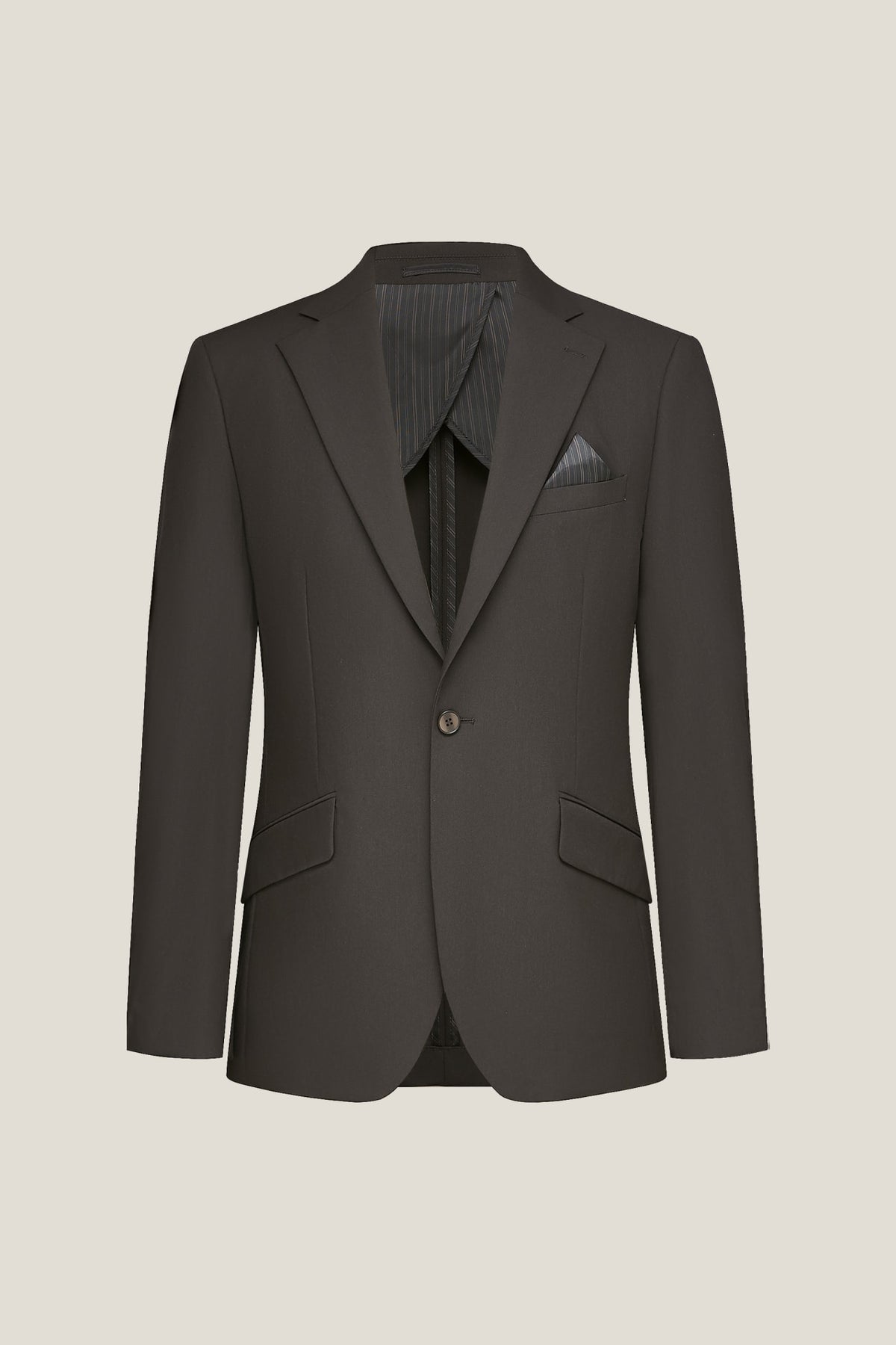 G2000 Suits Multi-Way Stretch Cool Touch Plain Weave Slim Fit Suit Blazer Coffee Bean Slim