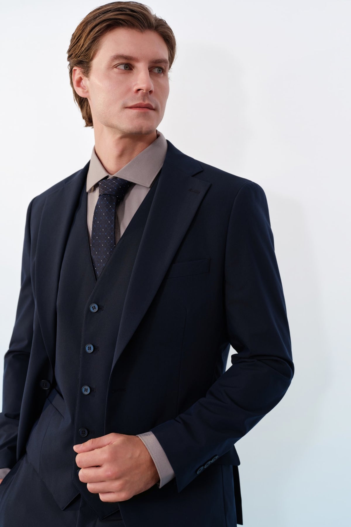 G2000 - Suits - Multi-Way Stretch Cool Touch Plain Weave Slim Fit Suit Blazer