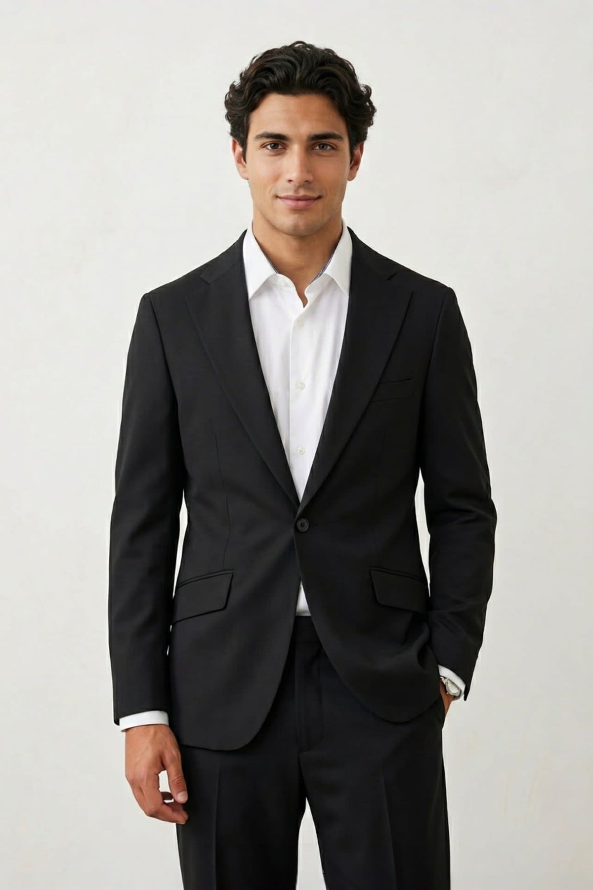G2000 - Suits - Multi-Way Stretch Cool Touch Plain Weave Slim Fit Suit Blazer - Slim - Anthracite