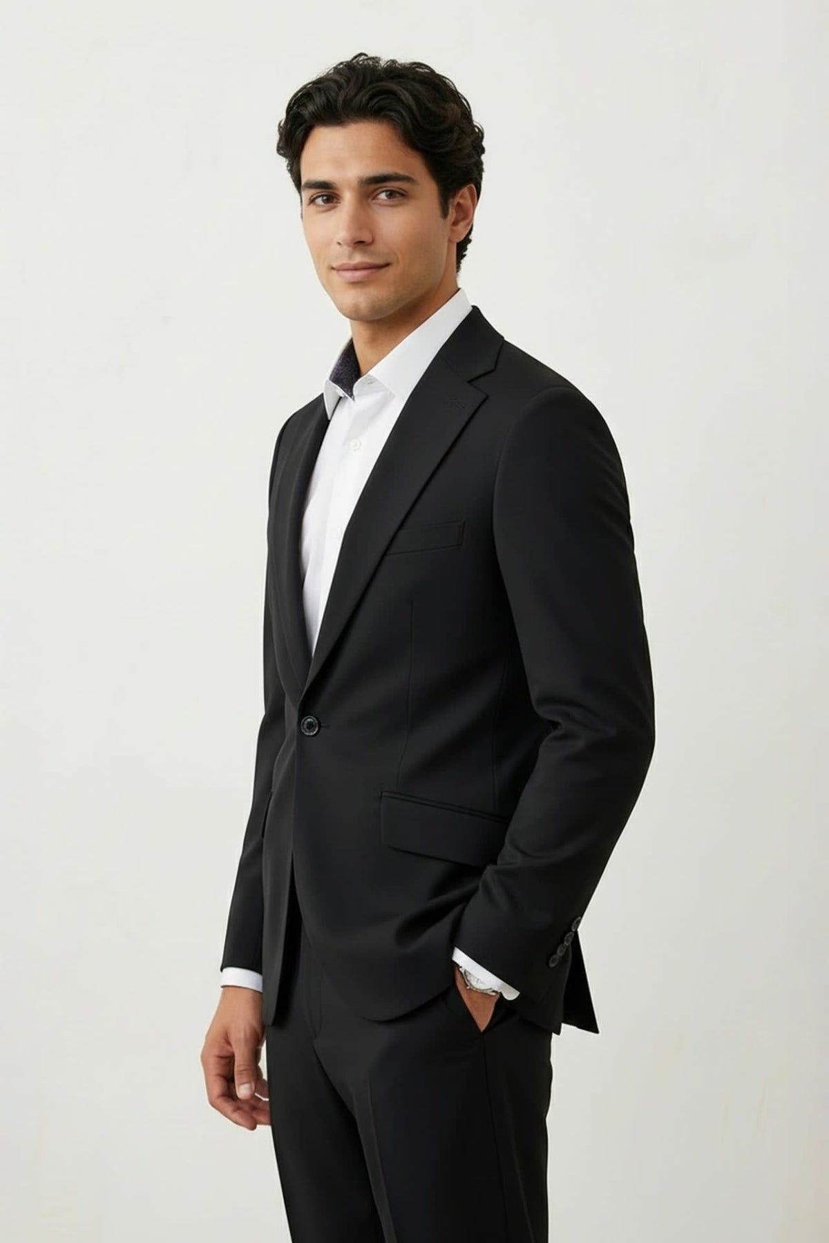 G2000 - Suits - Multi-Way Stretch Cool Touch Plain Weave Slim Fit Suit Blazer