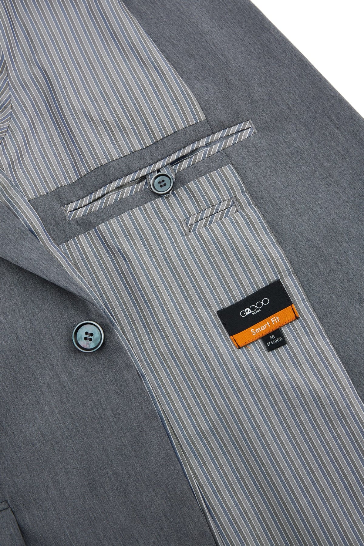 G2000 - Suits - Wool Blend Plain Weave Smart Fit Suit Blazer