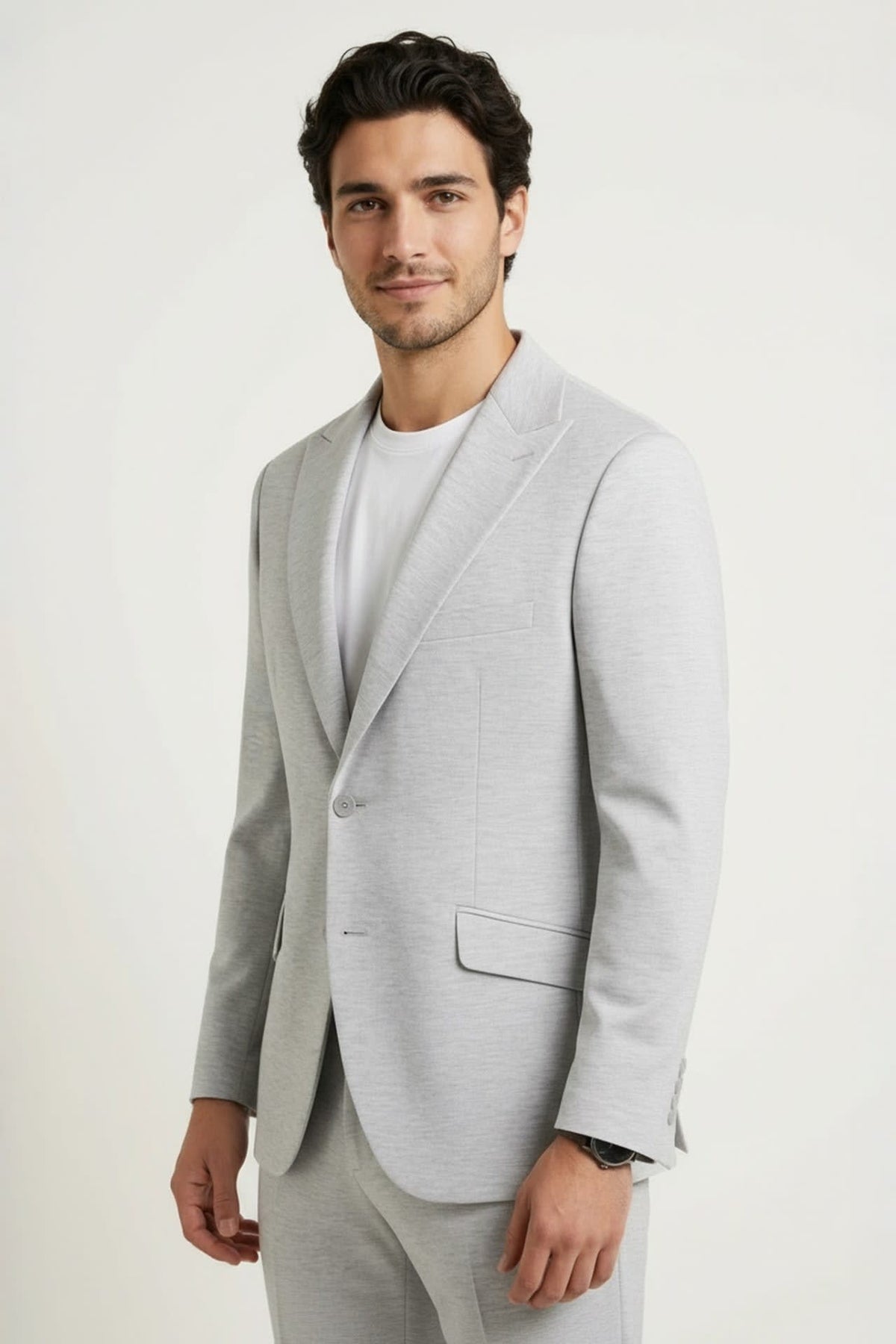 G2000 Suits Multi-Way Stretch Linen Lyocell Blend Plain Weave Slim Fit Suit Blazer