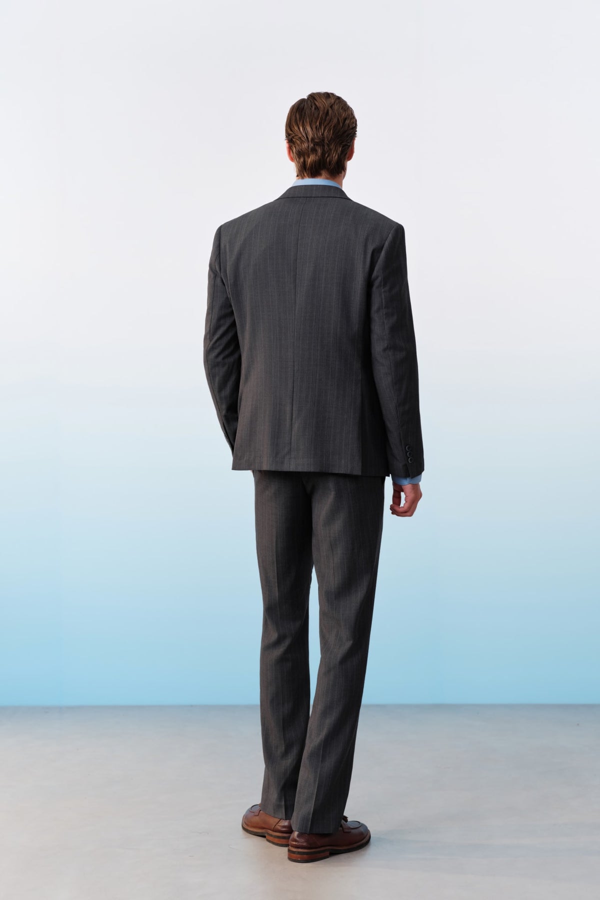 G2000 - Suits - Poly Blend Stripe Stretch Regular Fit Suit Blazer