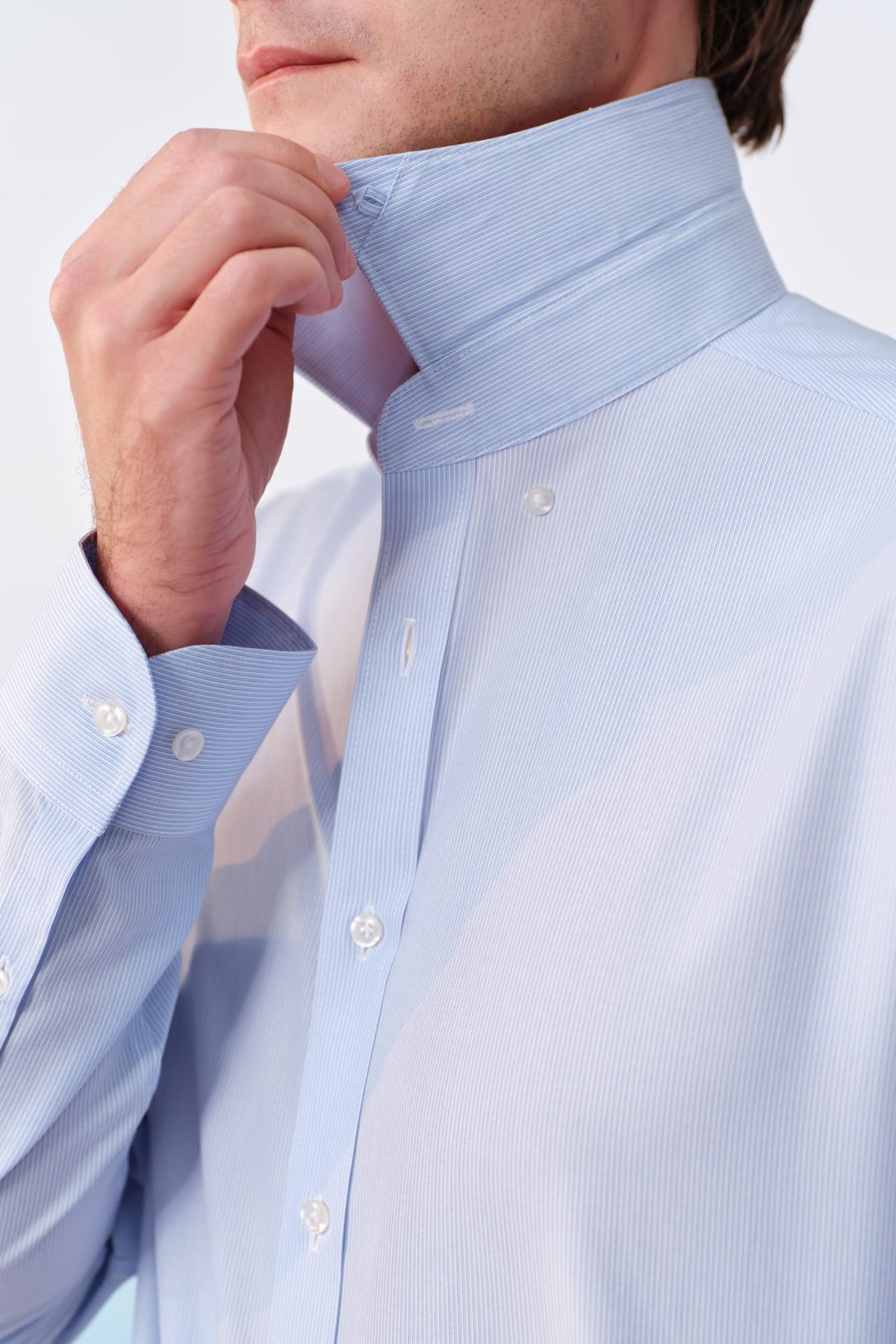 G2000 - Shirts - Non-Iron Premium Cotton Stripe Smart Fit Long Sleeve Shirt