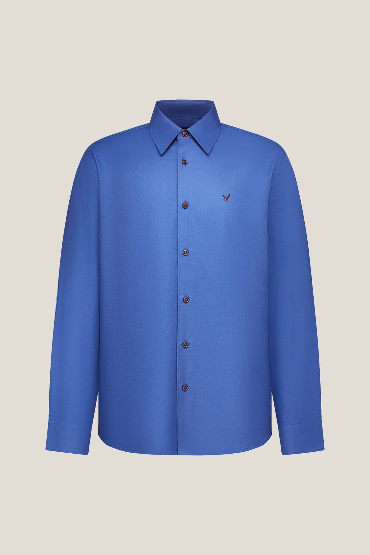 G2000 - Shirts - Wrinkle Free Cotton Oxford Relax Fit Long Sleeve Casual Shirt With Logo