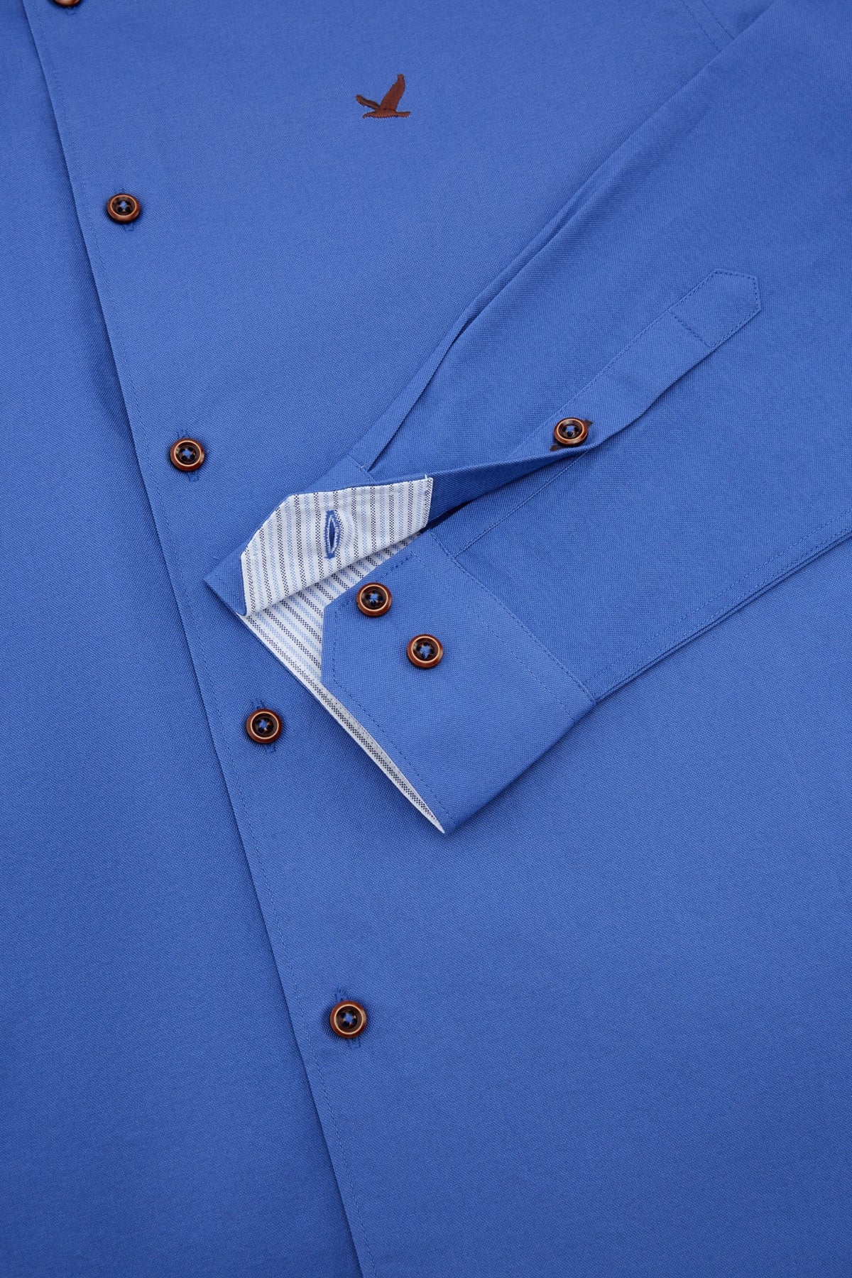 G2000 - Shirts - Wrinkle Free Cotton Oxford Relax Fit Long Sleeve Casual Shirt With Logo
