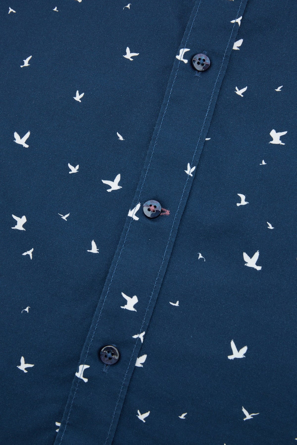 G2000 - Shirts - Non-iron Pure Cotton Oxford Birdy Print Relax Fit Long Sleeve Casual Shirt
