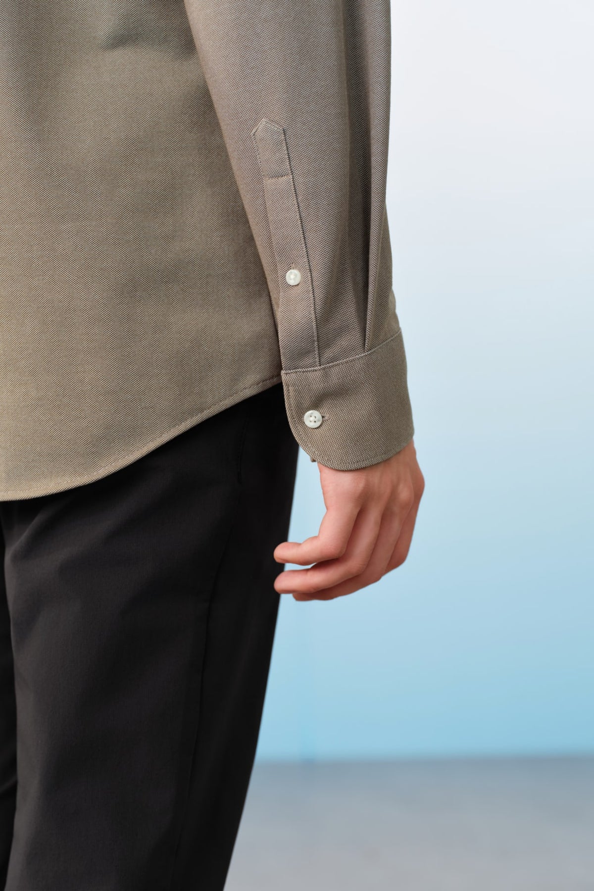 G2000 - Shirts - Easy Iron Cotton Knit Smart Fit Long Sleeve Shirt