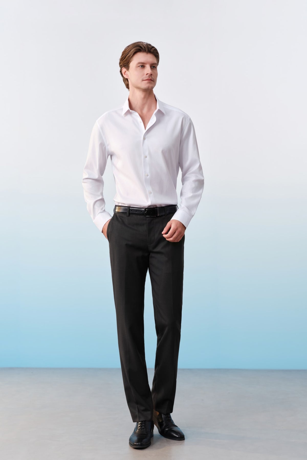 G2000 Shirts Non-Iron Cotton Oxford Smart Fit Long Sleeve Shirt