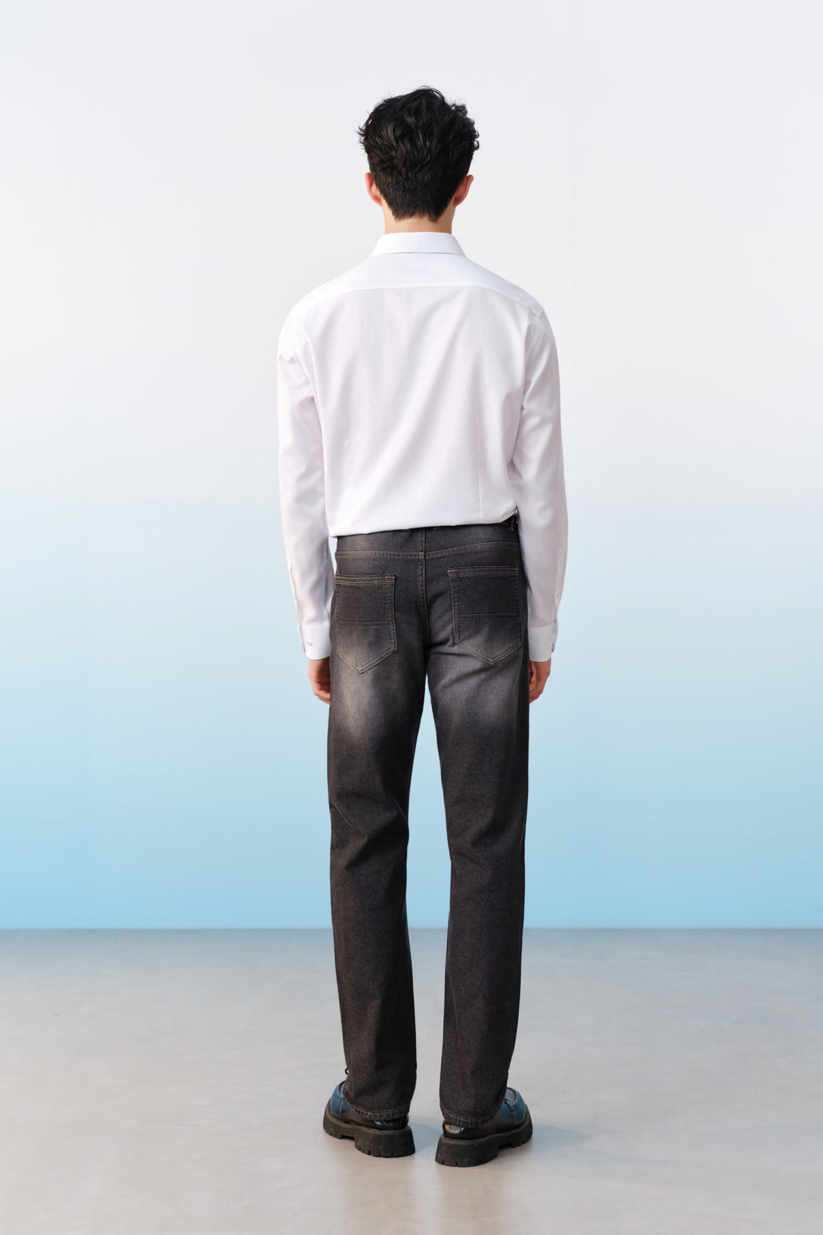 G2000 - Shirts - Non-Iron Cotton Dobby Textured Regular Fit Long Sleeve Shirt