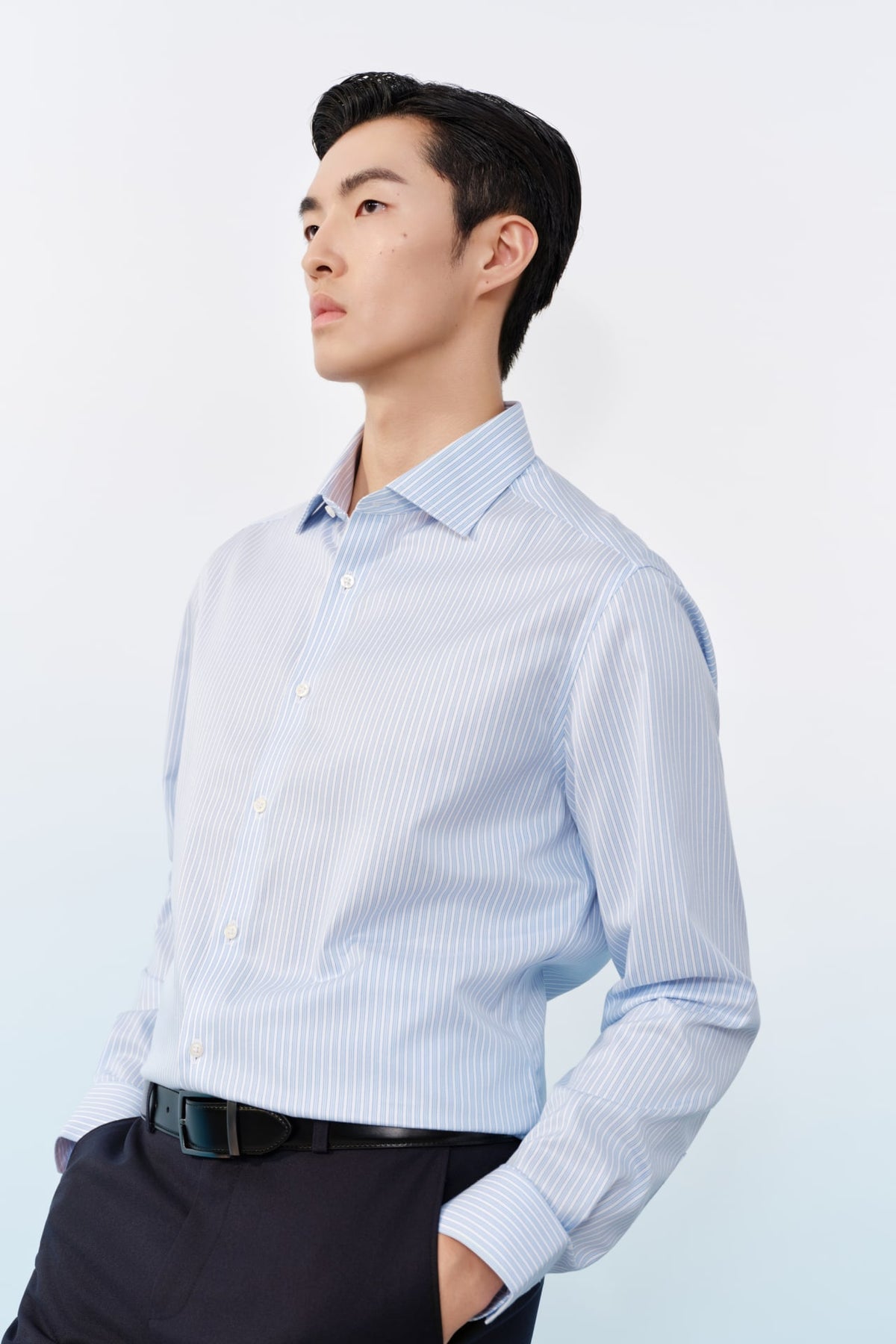 G2000 Shirts Non-Iron Temperature Regulating Smart Fit Long Sleeve Shirt Riviera Smart