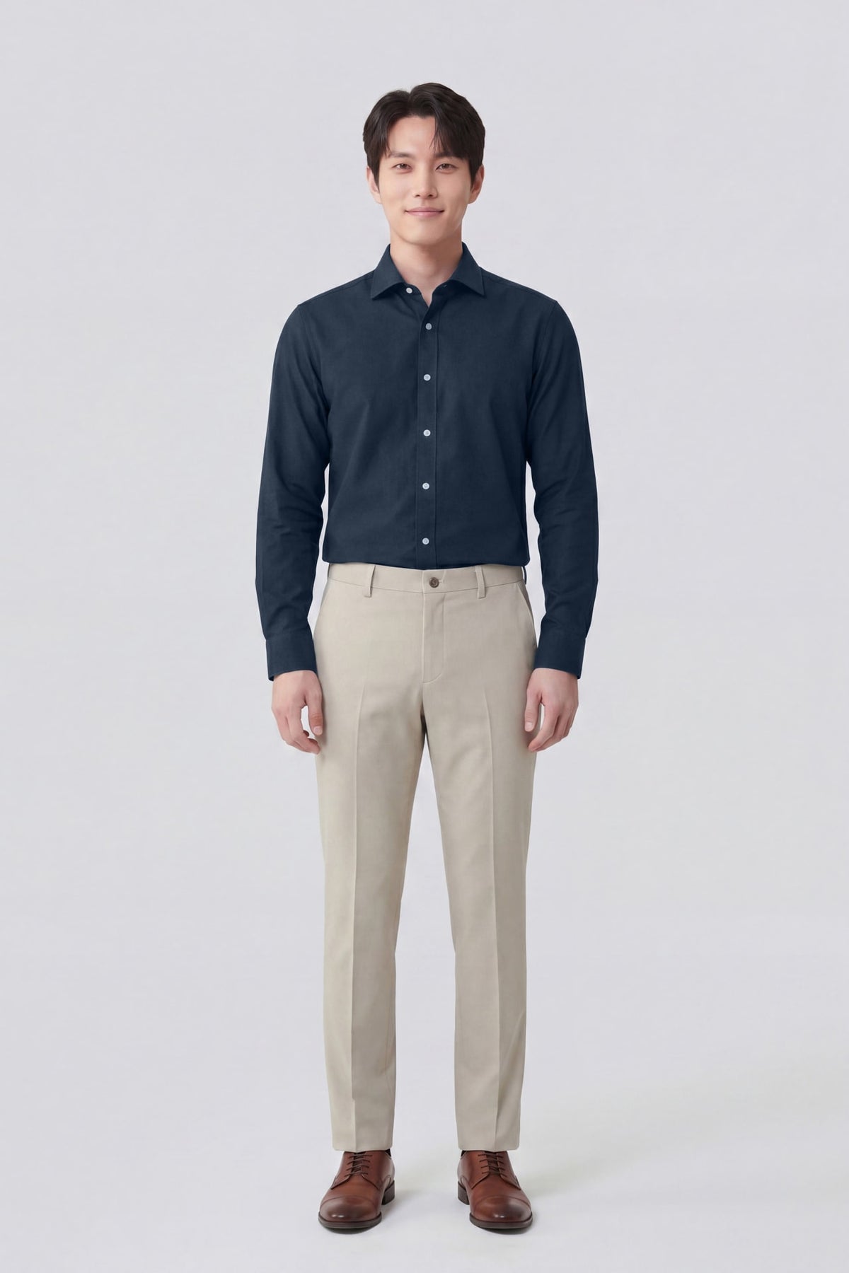 G2000 Shirts Non-Iron Easy Care Wide Twill Smart Fit Long Sleeve Shirt